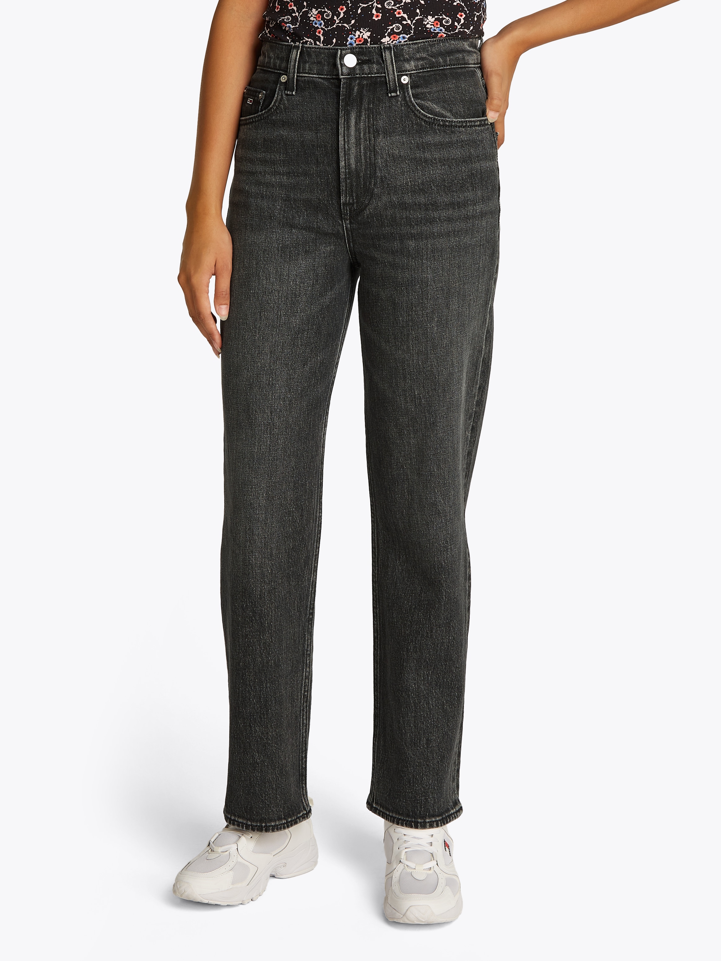 Tommy Jeans Straight-Jeans "LAYLA HR SLIM STR", in Knöchellänge günstig online kaufen
