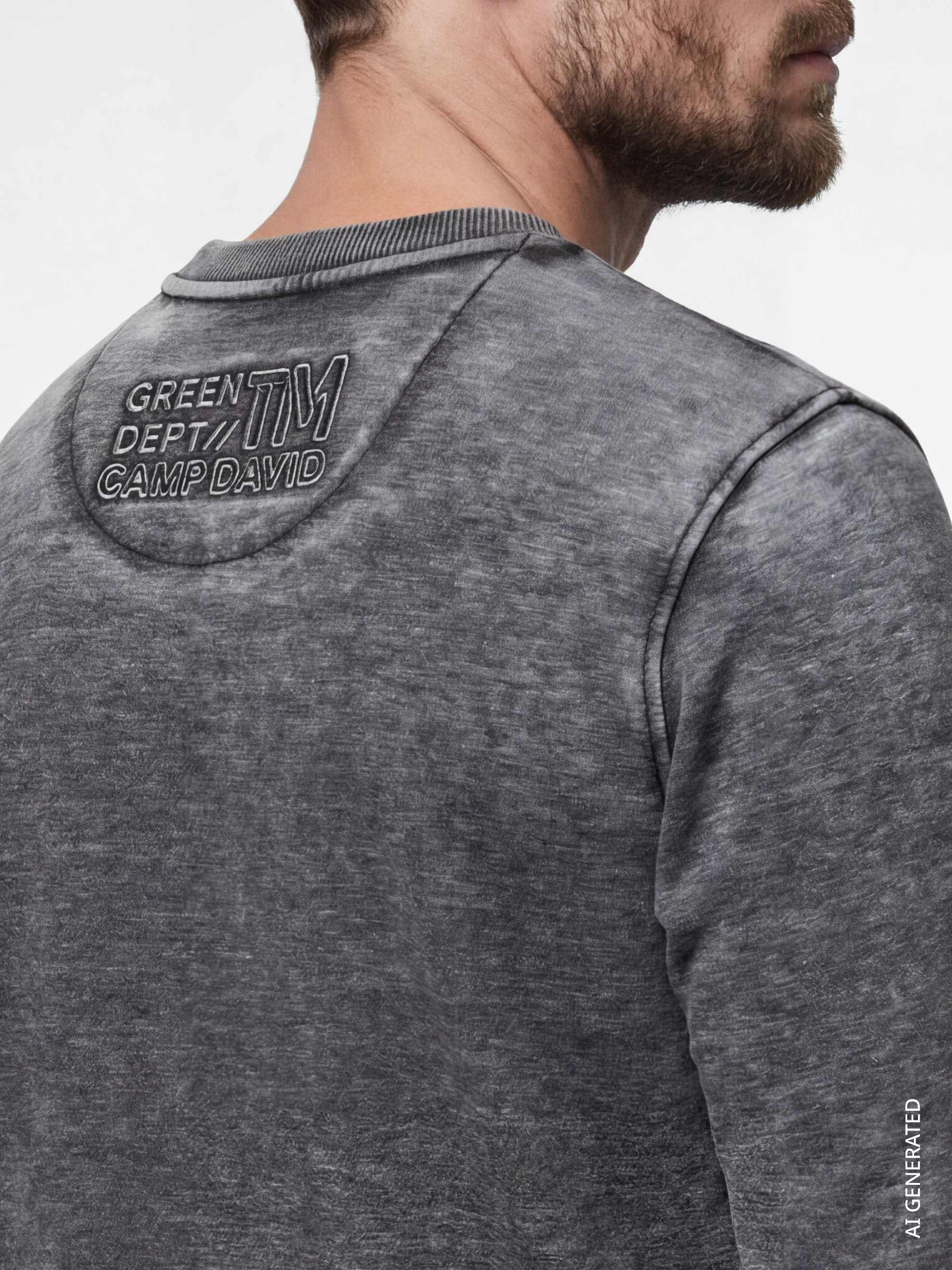 CAMP DAVID Sweater , mit Ausbrenner-Effekten

