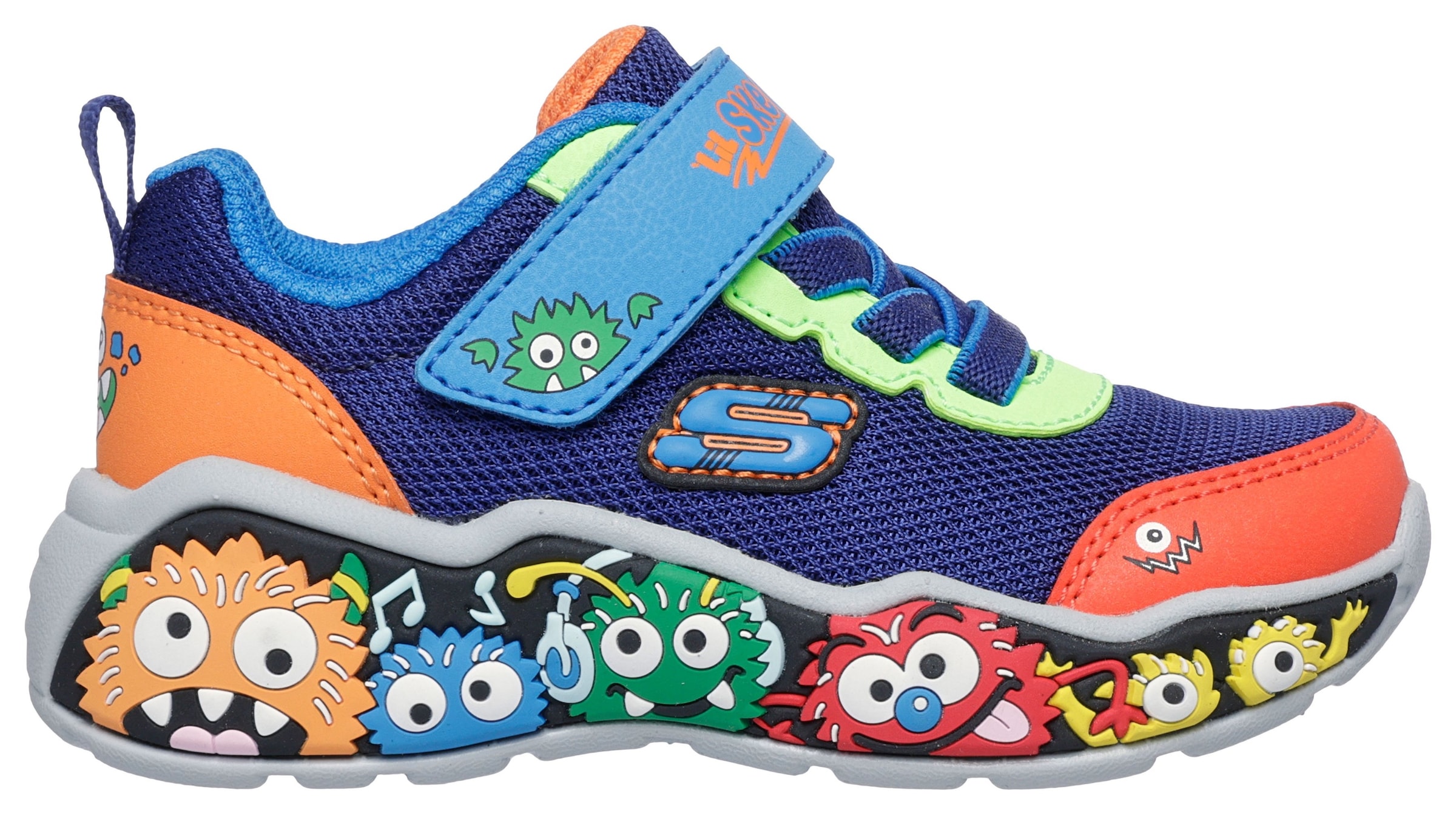 Skechers Sneaker »PLAY SCENE«, Freizeitschuh mit bedruckter Sohle, Größenschablone zum Download
