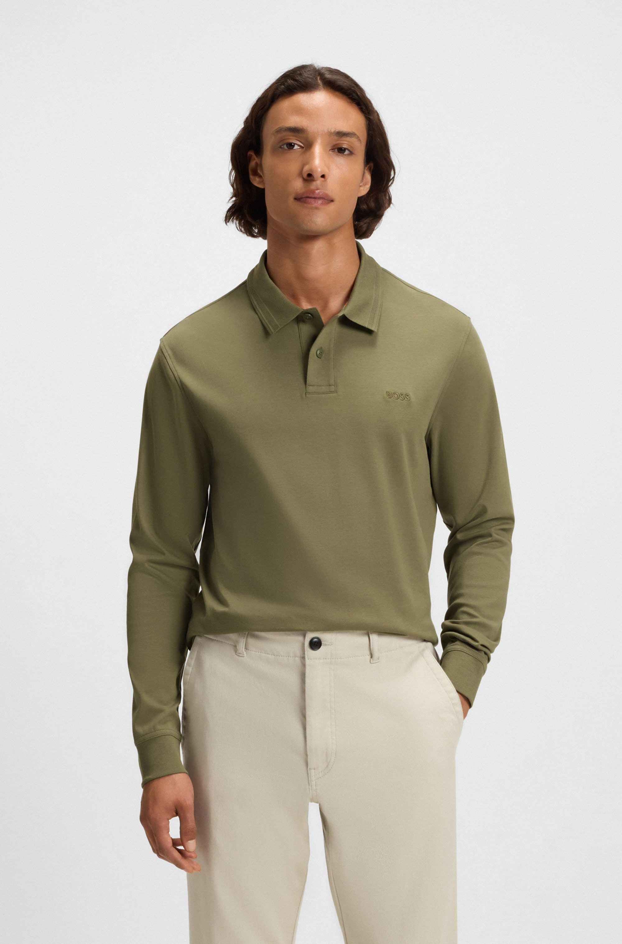 BOSS ORANGE "Pe" mit Polokragen günstig online kaufen