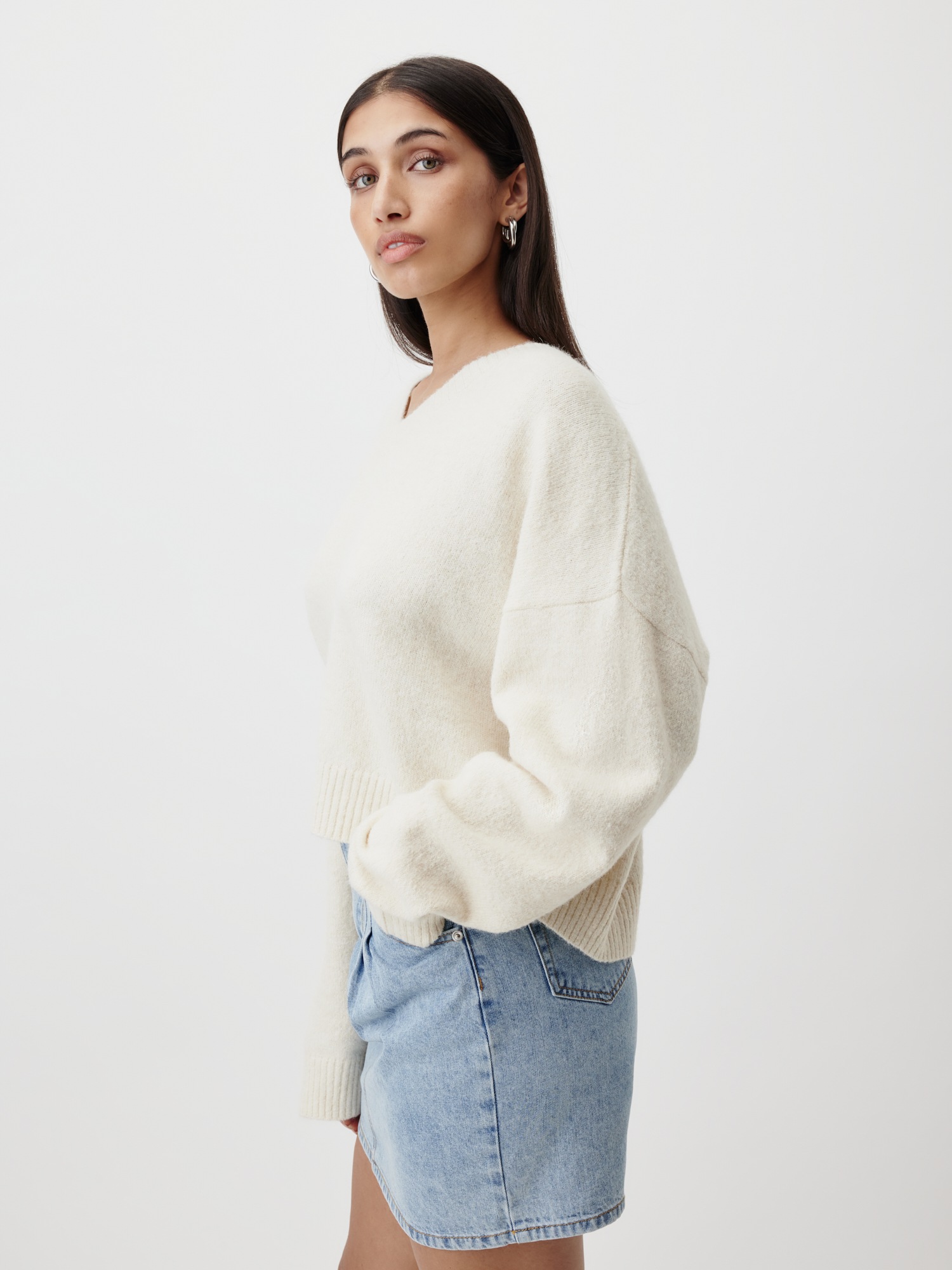 LeGer Strickpullover "Halina, LeGer by Lena Gercke" Loose fit mit Rundhalsa günstig online kaufen