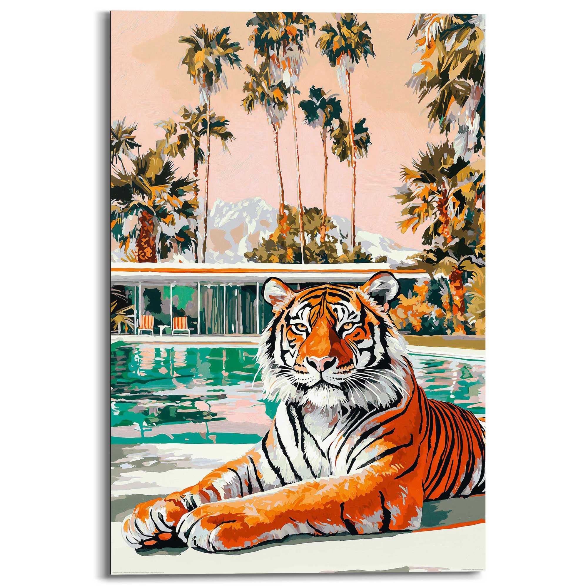 Reinders Deco-Panel "Gemalter Tiger", Hobbyraum - Mehrfarbig - MDF - Tiere günstig online kaufen