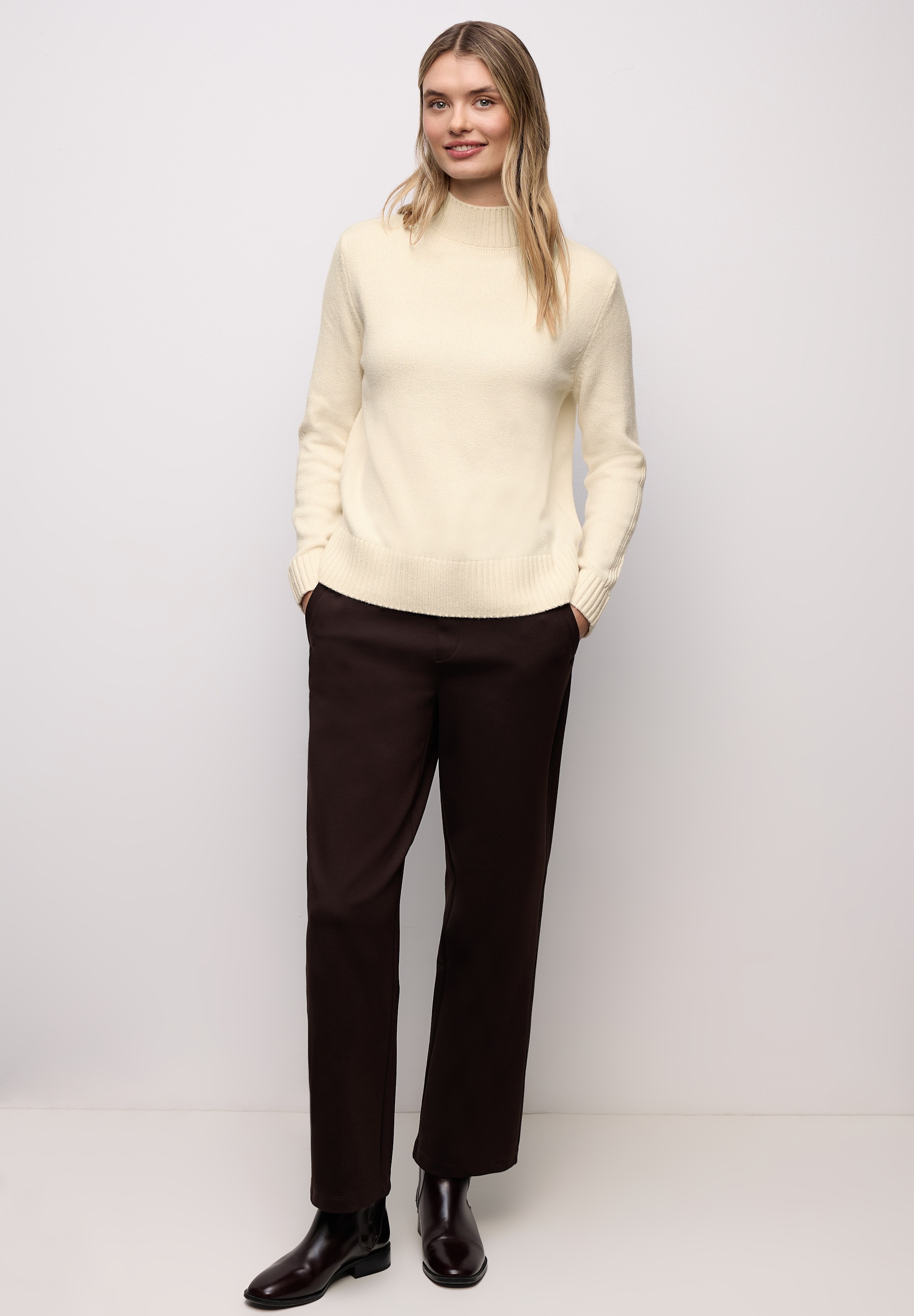 Thumbnail - STREET ONE Strickpullover mit Rippstrick