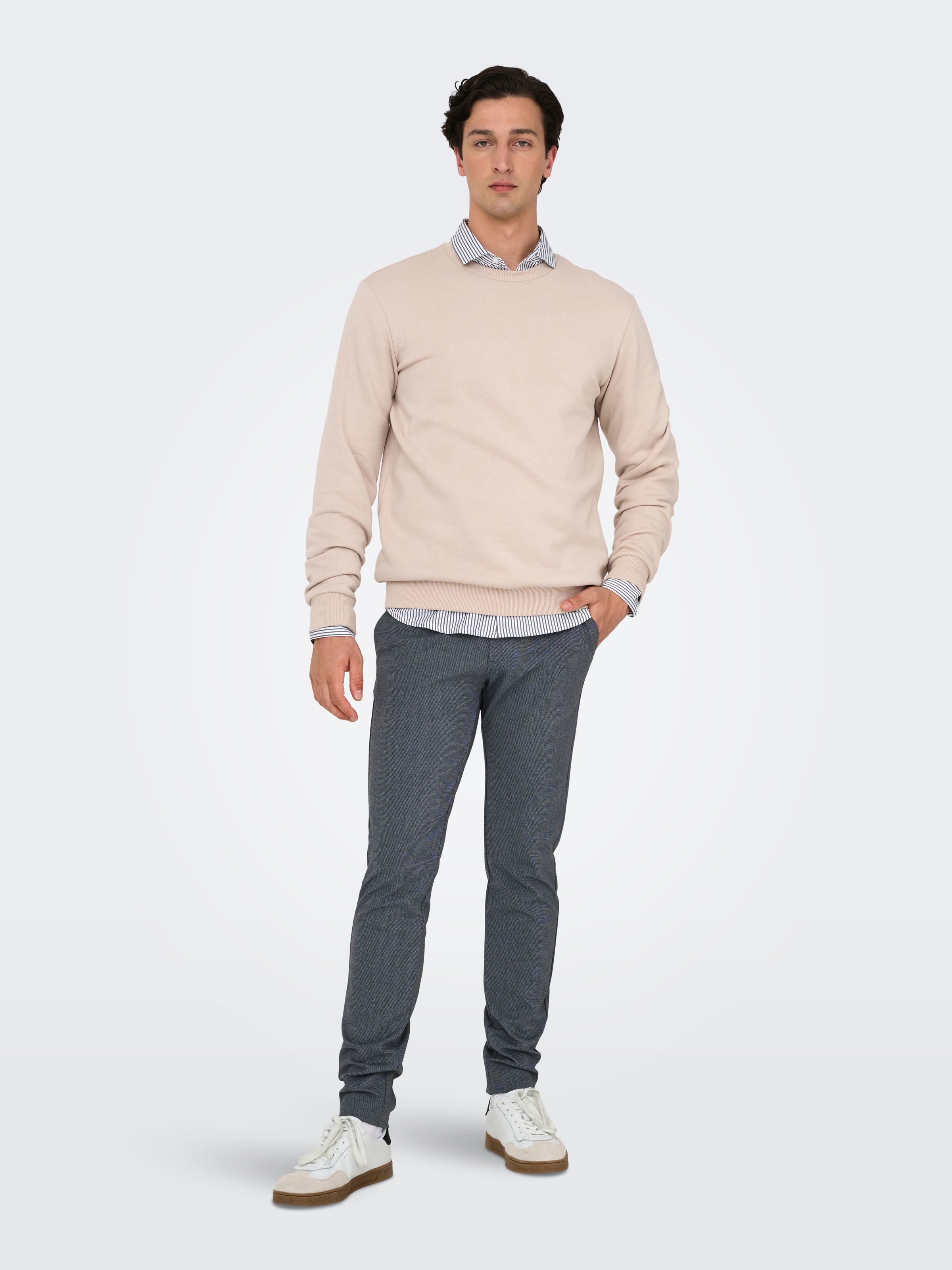 Thumbnail - ONLY & SONS Chinos "ONSMARK SLIM DITSY 020934 PANT NOOS" Viskosemischung, slim fit