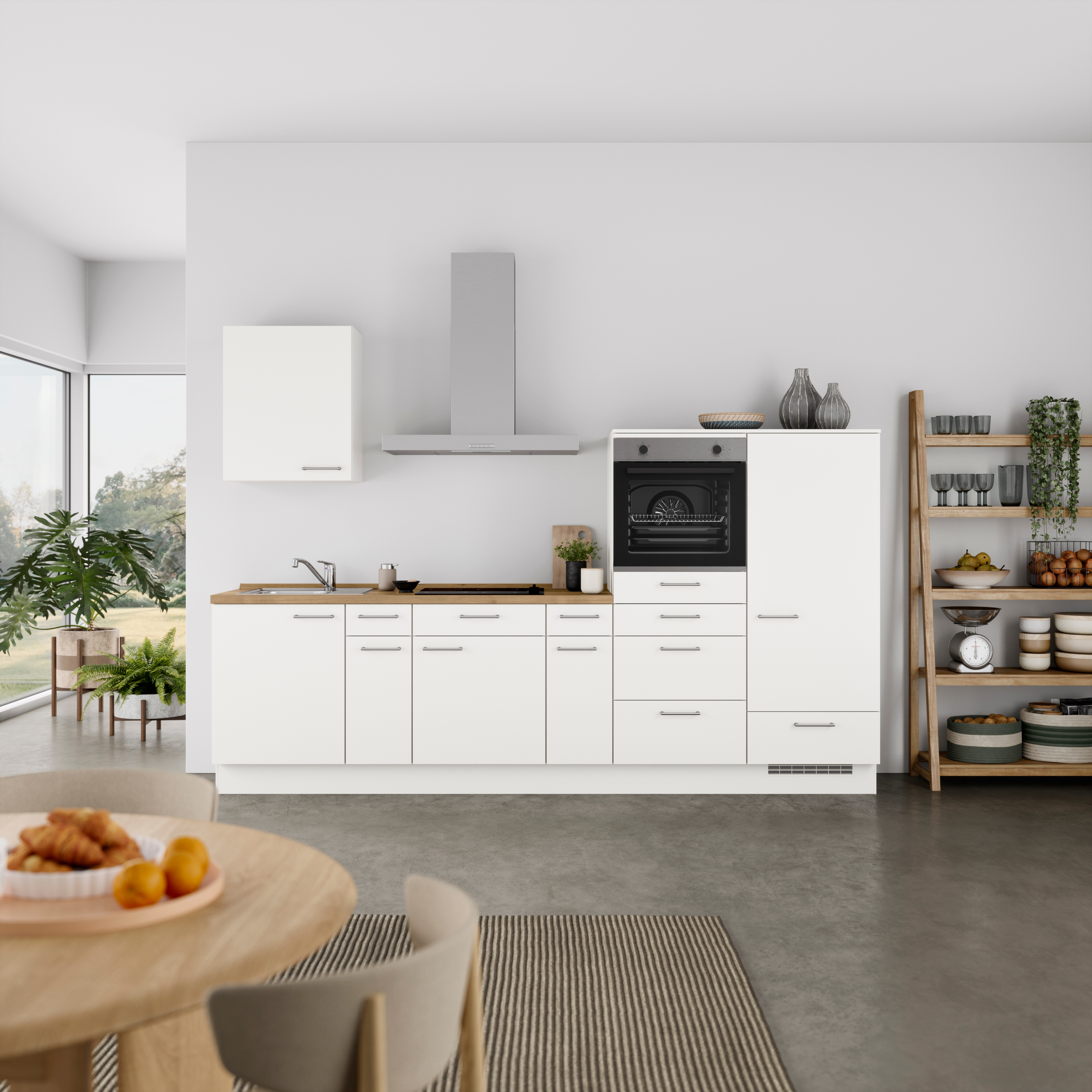 nobilia Küchenzeile ""Laser I", Ausrichtung wählbar, Breite 300 cm" vormont günstig online kaufen