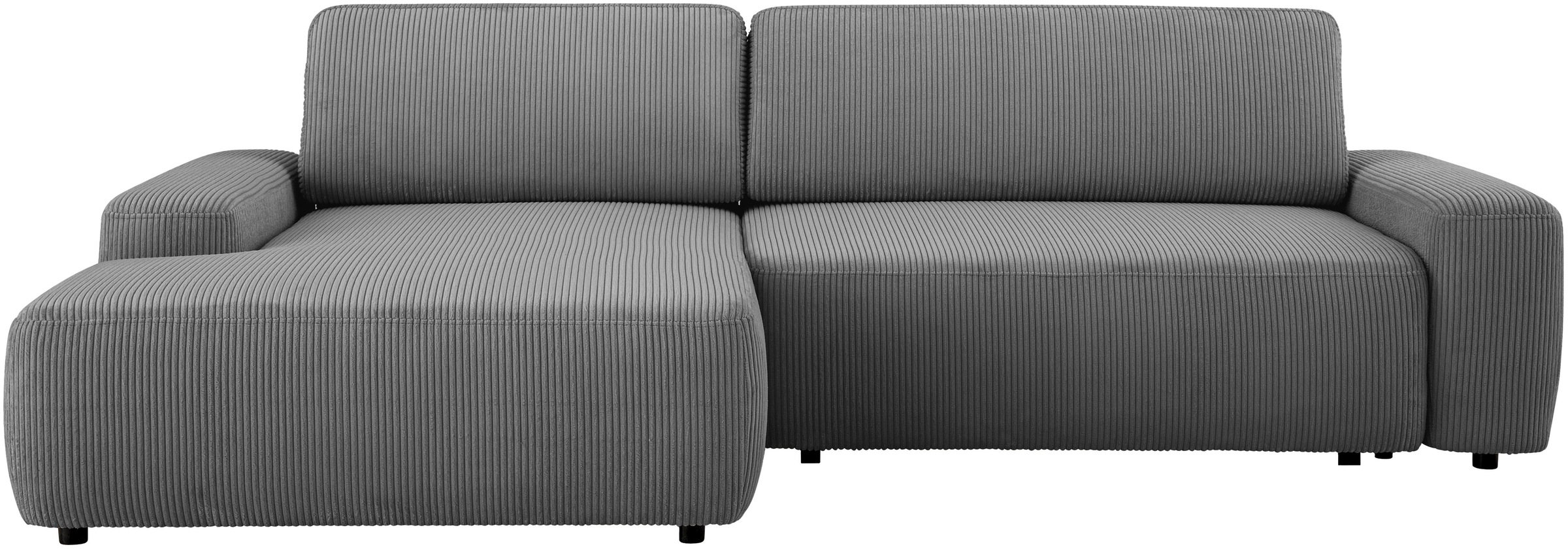 Home affaire Ecksofa "TORGE (264cm), Schlafsofa in Cord, Samtvelours o Stru günstig online kaufen