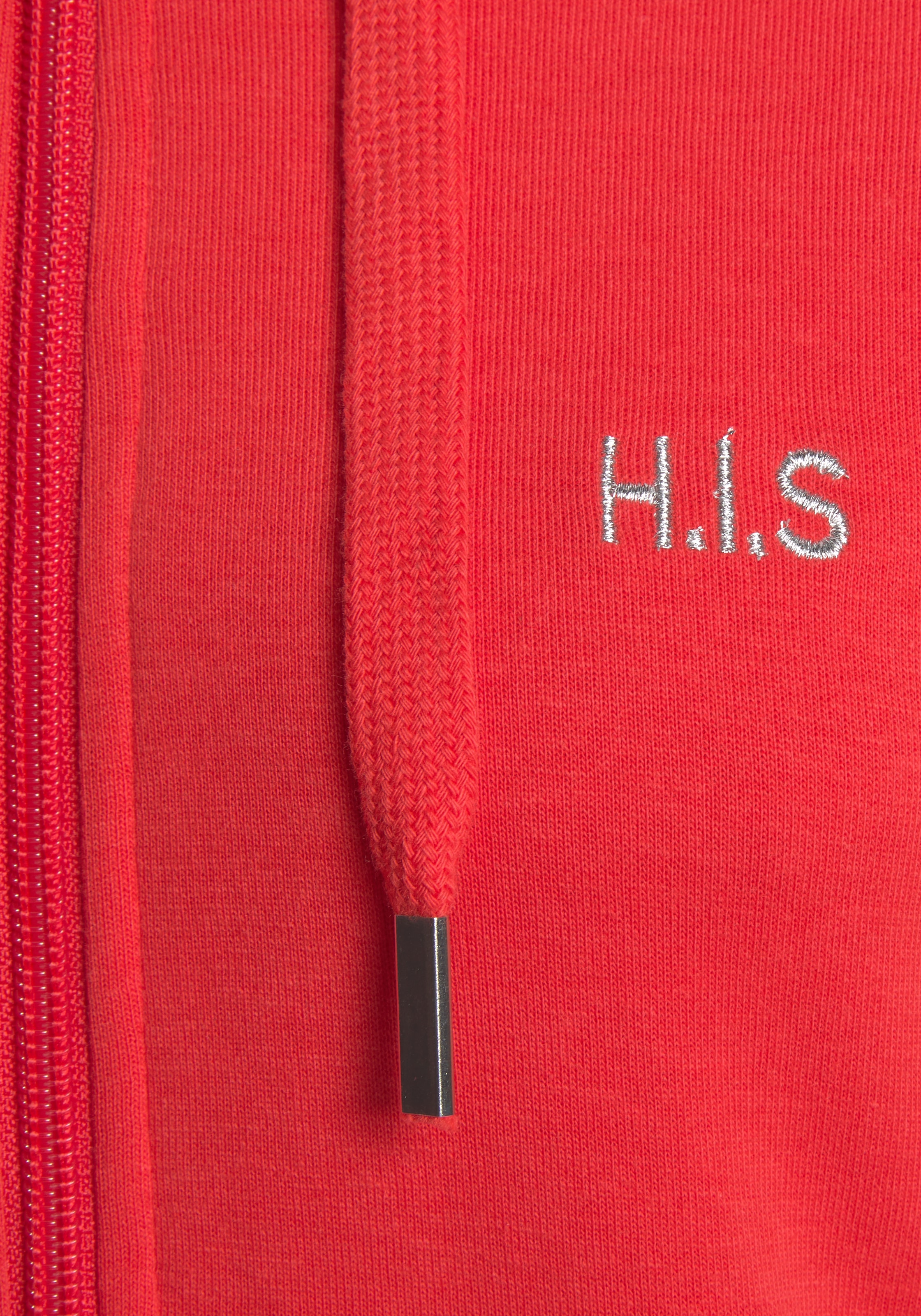 den an H.I.S | BAUR Piping bestellen Kapuzensweatjacke, online Ärmeln mit