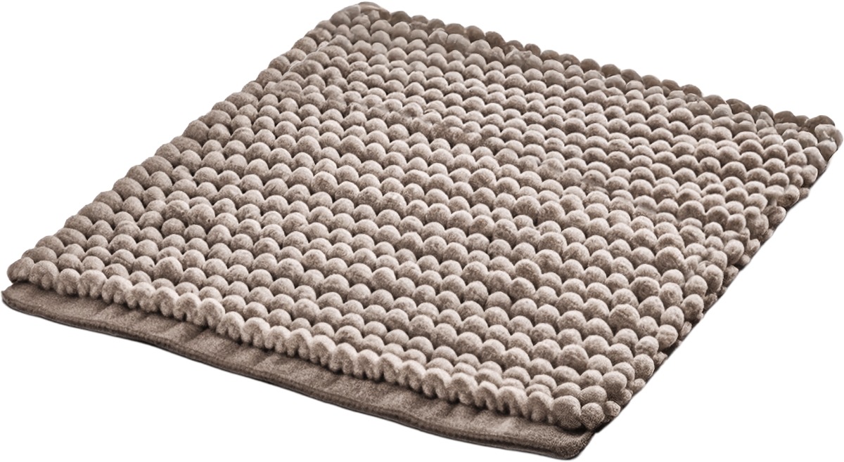 Thumbnail - Linea Due Badematte "Punto Uno, Badvorleger, Badezimmer Teppich," Höhe 18 mm rutschhemmend beschichtet fußbodenheizungsg...