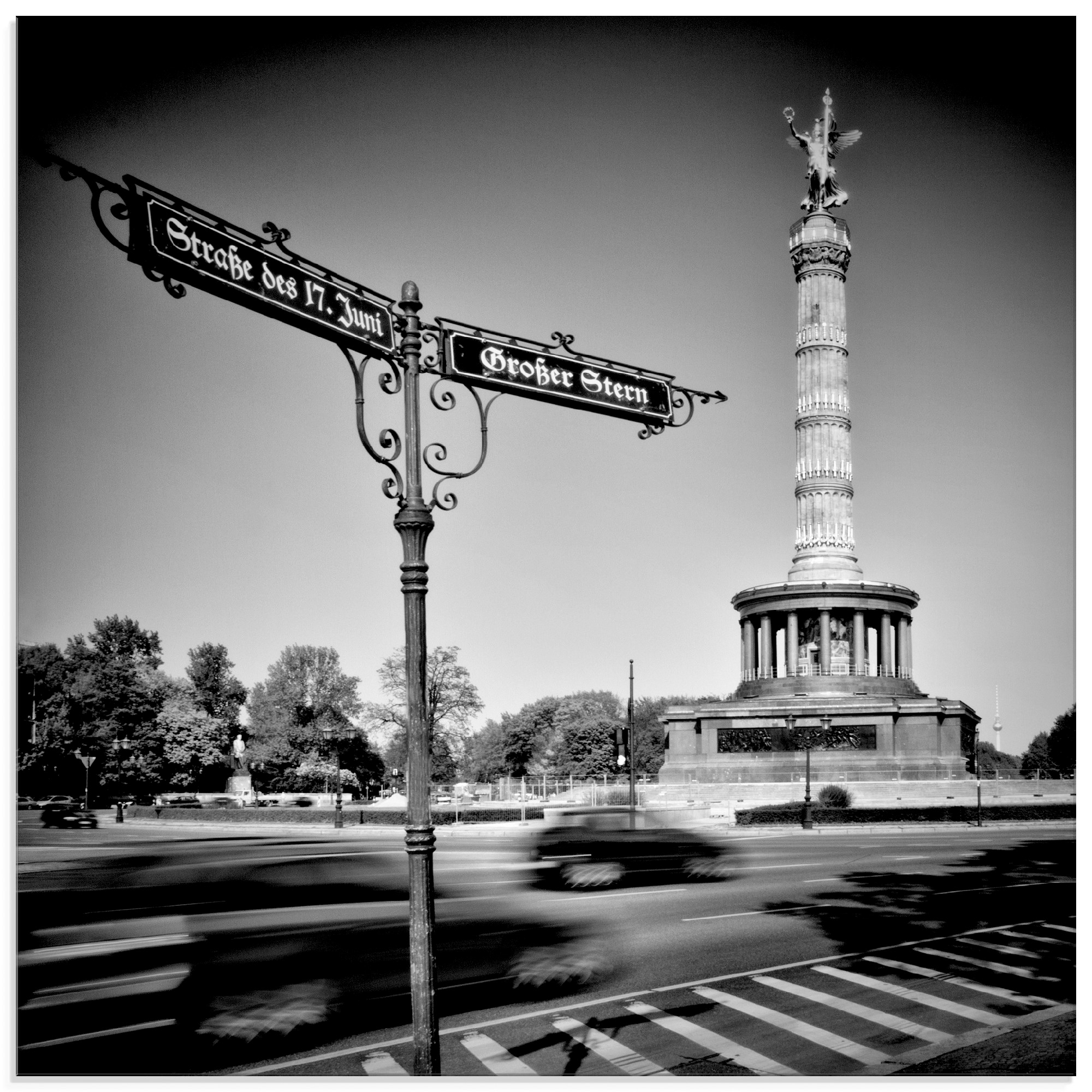 Glasbild »Berlin Siegessäule III«, Gebäude, (1 St.), in verschiedenen Größen