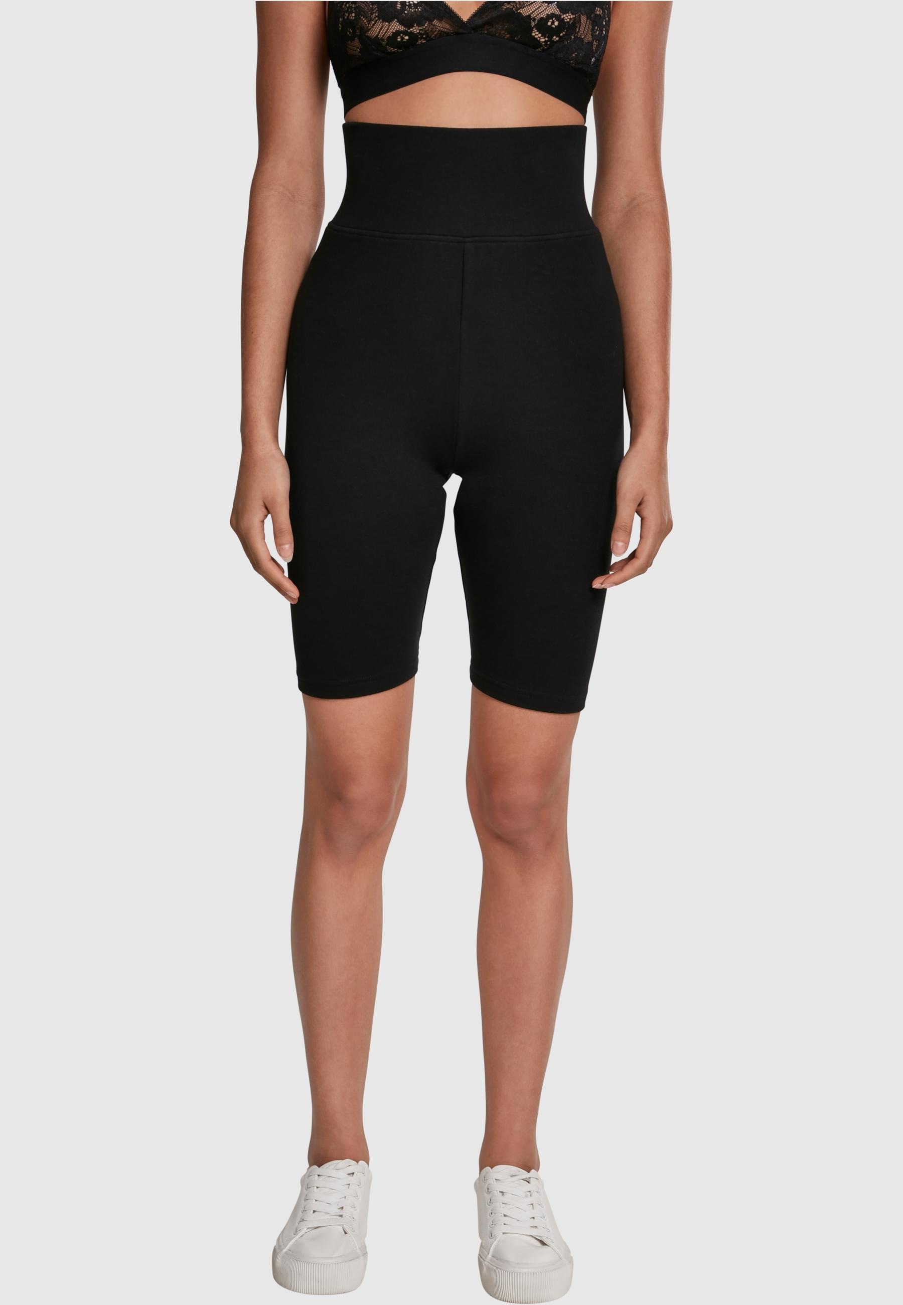 URBAN CLASSICS Stoffhose »Urban Classics Damen Ladies High Waist Cycle Shorts«, (1 tlg.)
