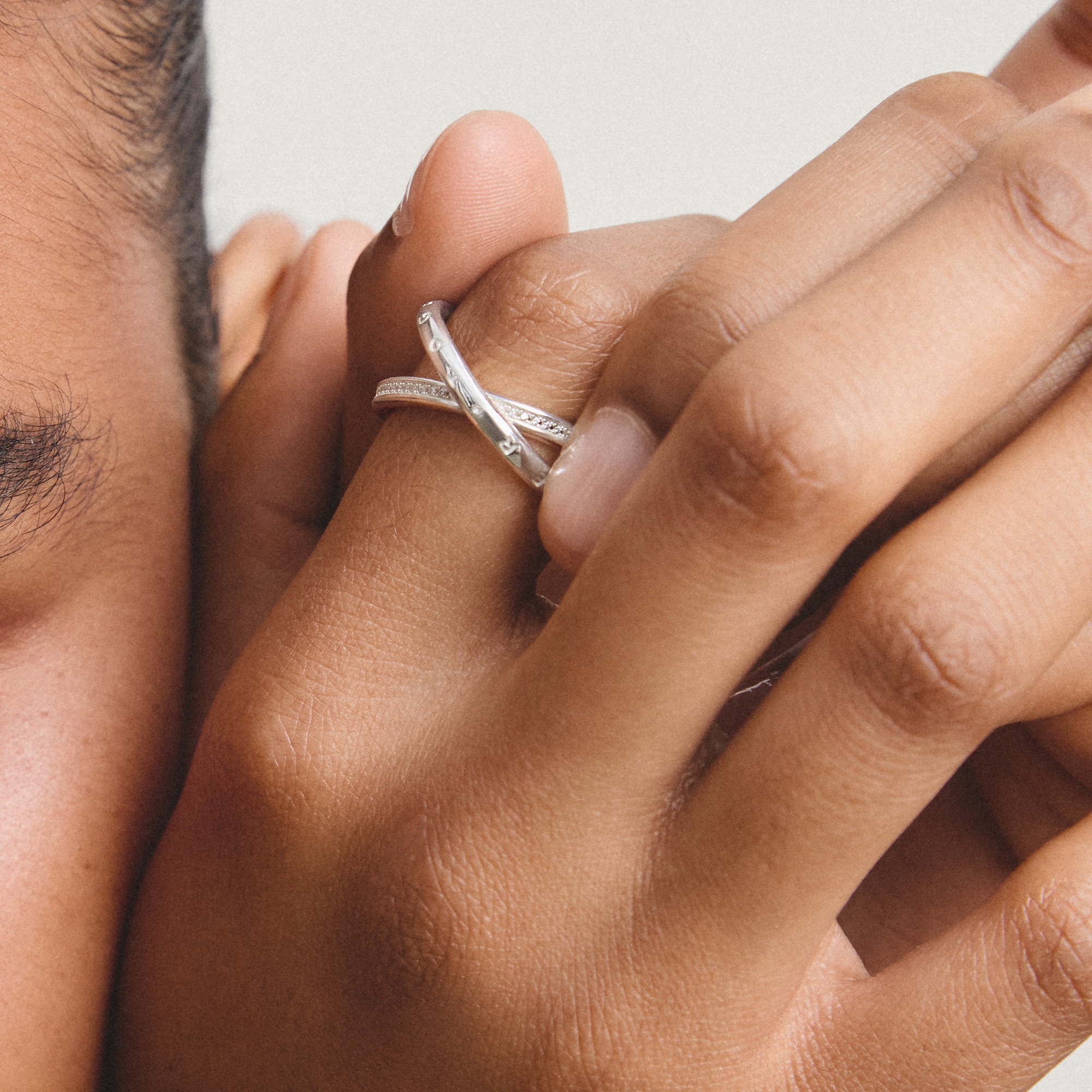 THOMAS SABO Fingerring »Together Ring Silber« mit Zirkonia (synth.)