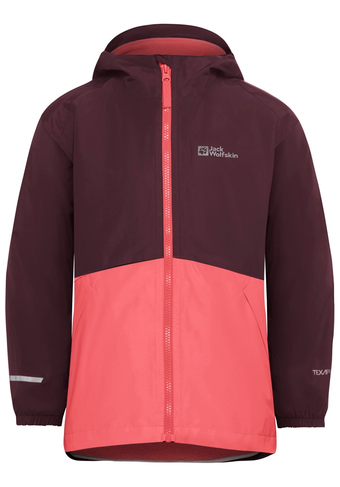 Jack Wolfskin 3-in-1-Funktionsjacke »ICELAND 3IN1 JACKET K«, mit Kapuze, 3in1, wasserdicht, Übergangsjacke