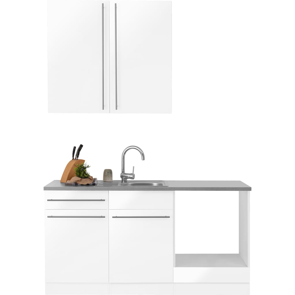 wiho Küchen Küchenzeile »Chicago«, wahlweise mit E-Geräten, Breite 160 cm