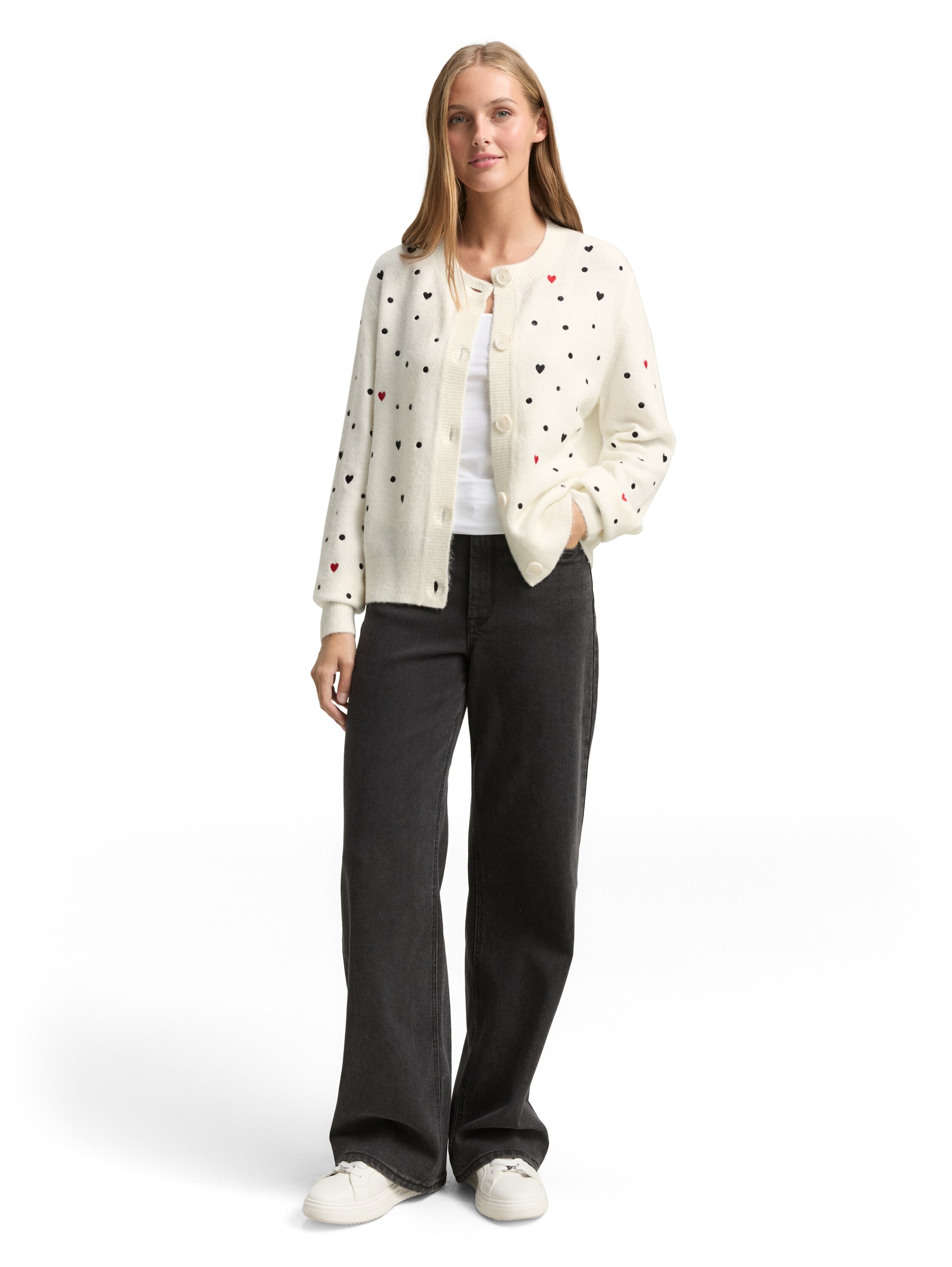 TOM TAILOR Denim Cardigan mit Stickereien