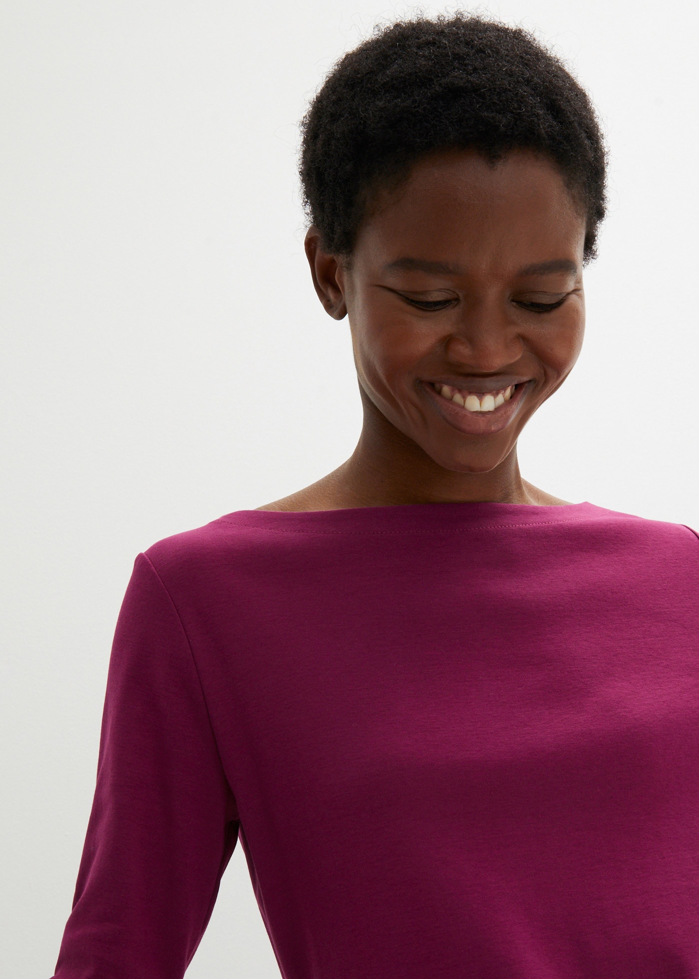 bonprix Langarmshirt , Langarmshirt aus reiner Baumwolle
