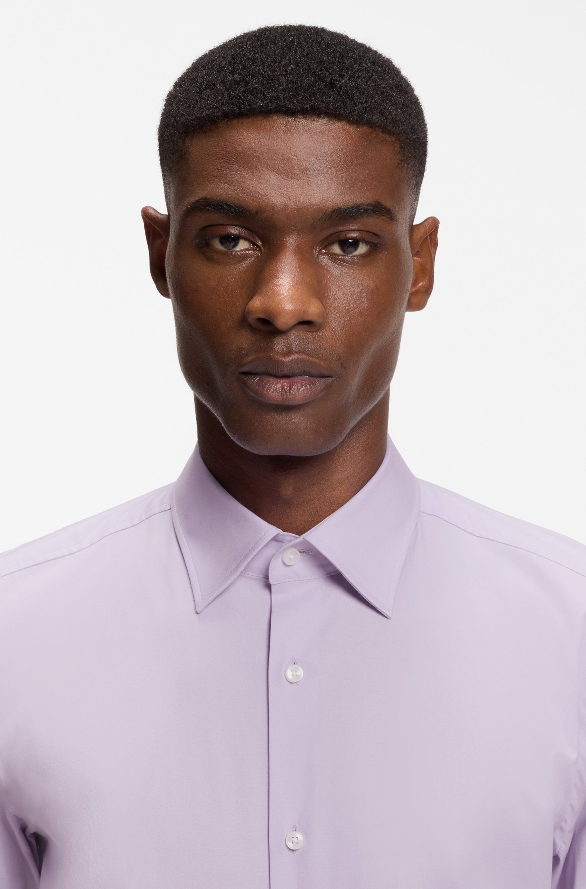 BOSS Businesshemd »Hank« Kentkragen, Slim-Fit, bügelleichte Qualität