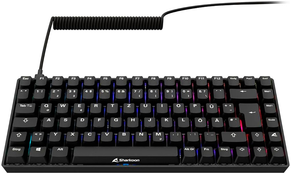 Sharkoon Gaming-Tastatur »SKILLER SGK50 S3« (Fn-Tasten | Gaming-Modus | Licht-Bewegungs-Sensor | Makrotasten | Profil-Speicher | USB-Anschluss)