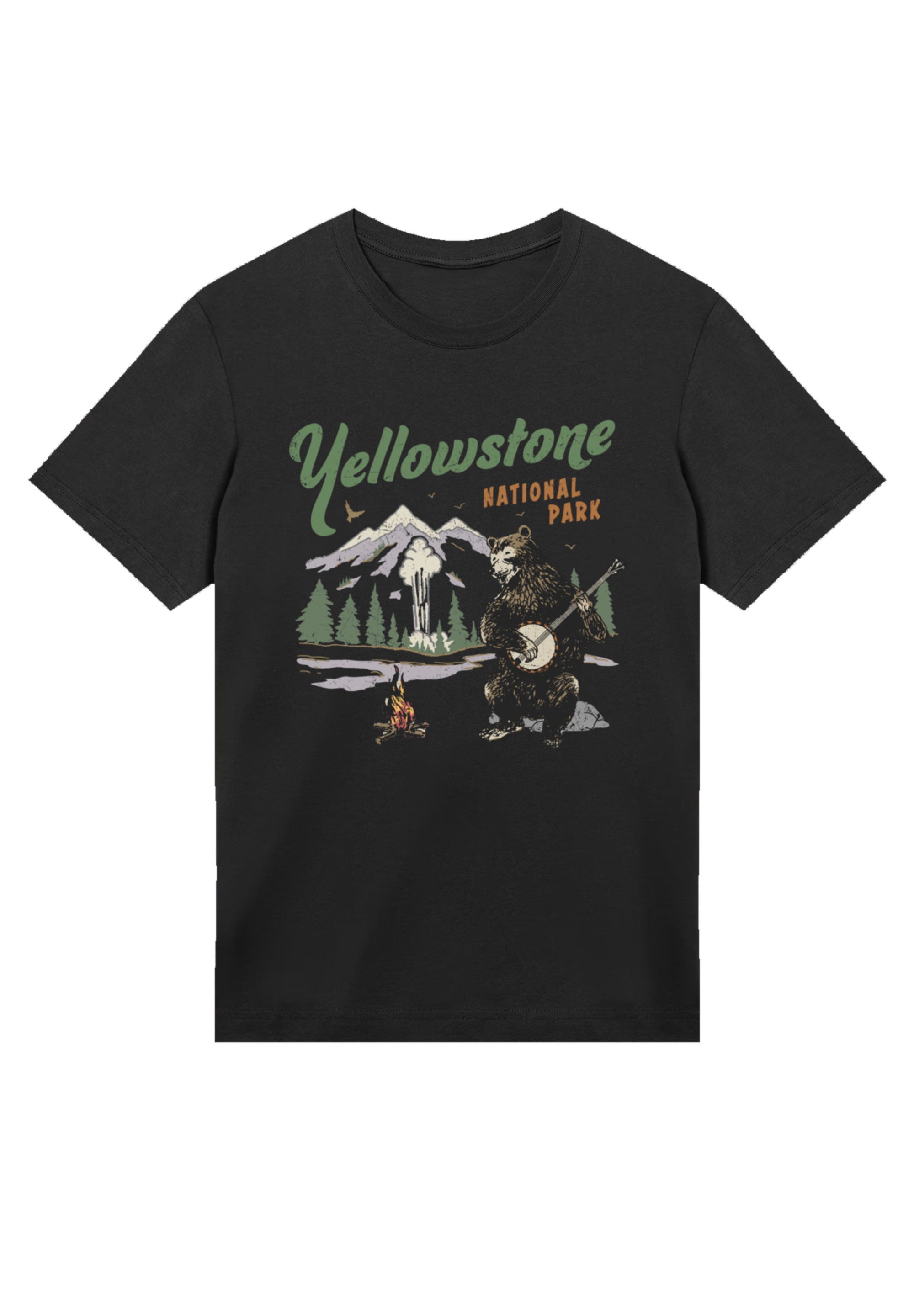 F4NT4STIC "US National Parks Yellowstone Bear Playing Banjo" Premium Qualit günstig online kaufen