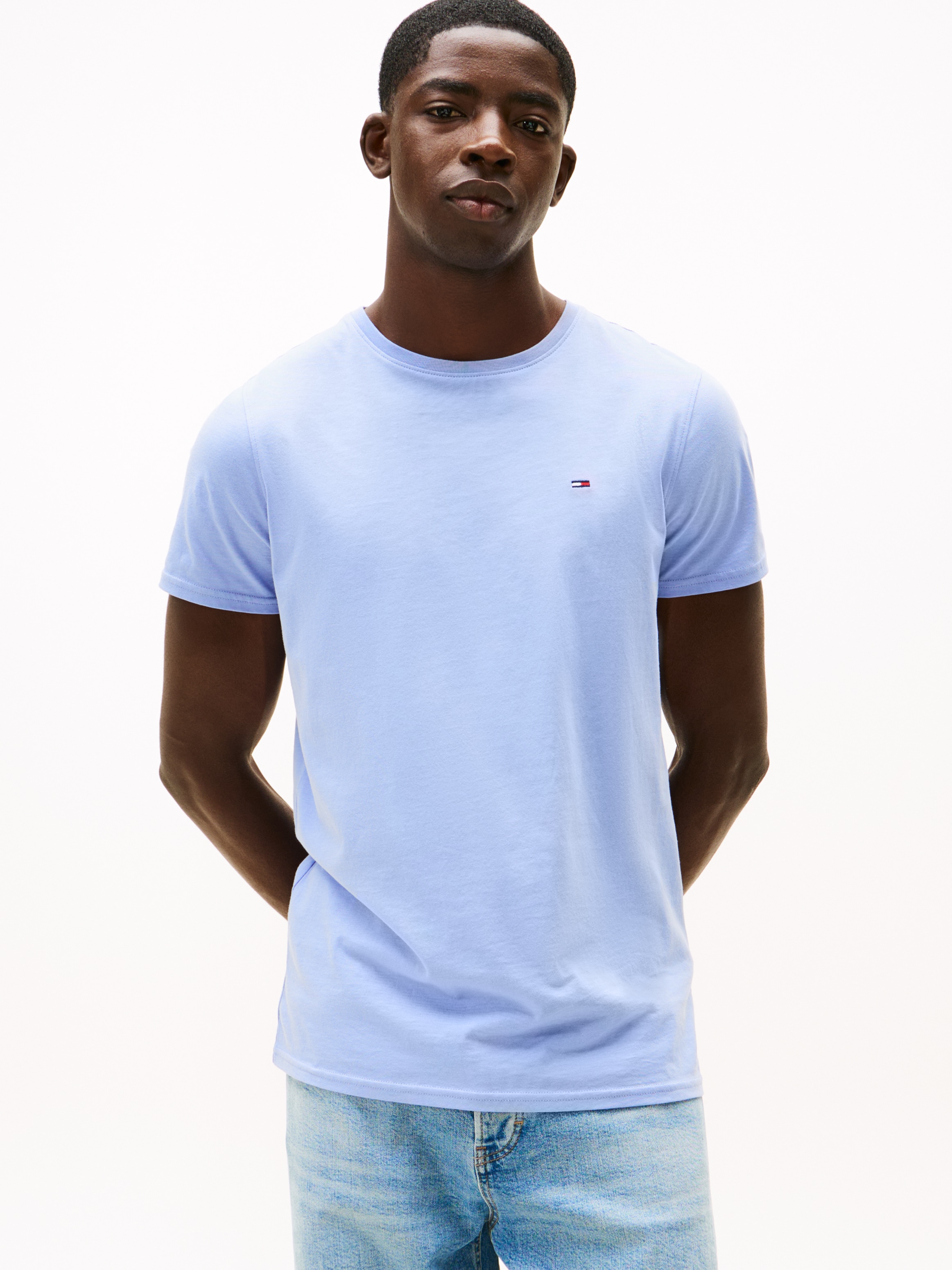 Tommy Jeans T-Shirt "TJM ESSENTIAL SOLID TEE" mit Rundhalsausschnitt und de günstig online kaufen