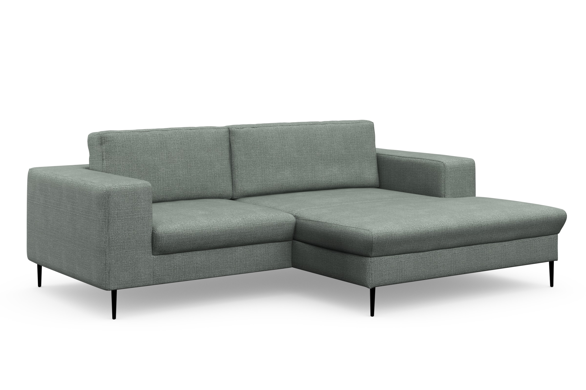 DOMO collection Ecksofa »Modica kompakt und elegant, Breite 244, L-Form«, moderne Optik mit extrabreiter Recamiere, auch in Cord