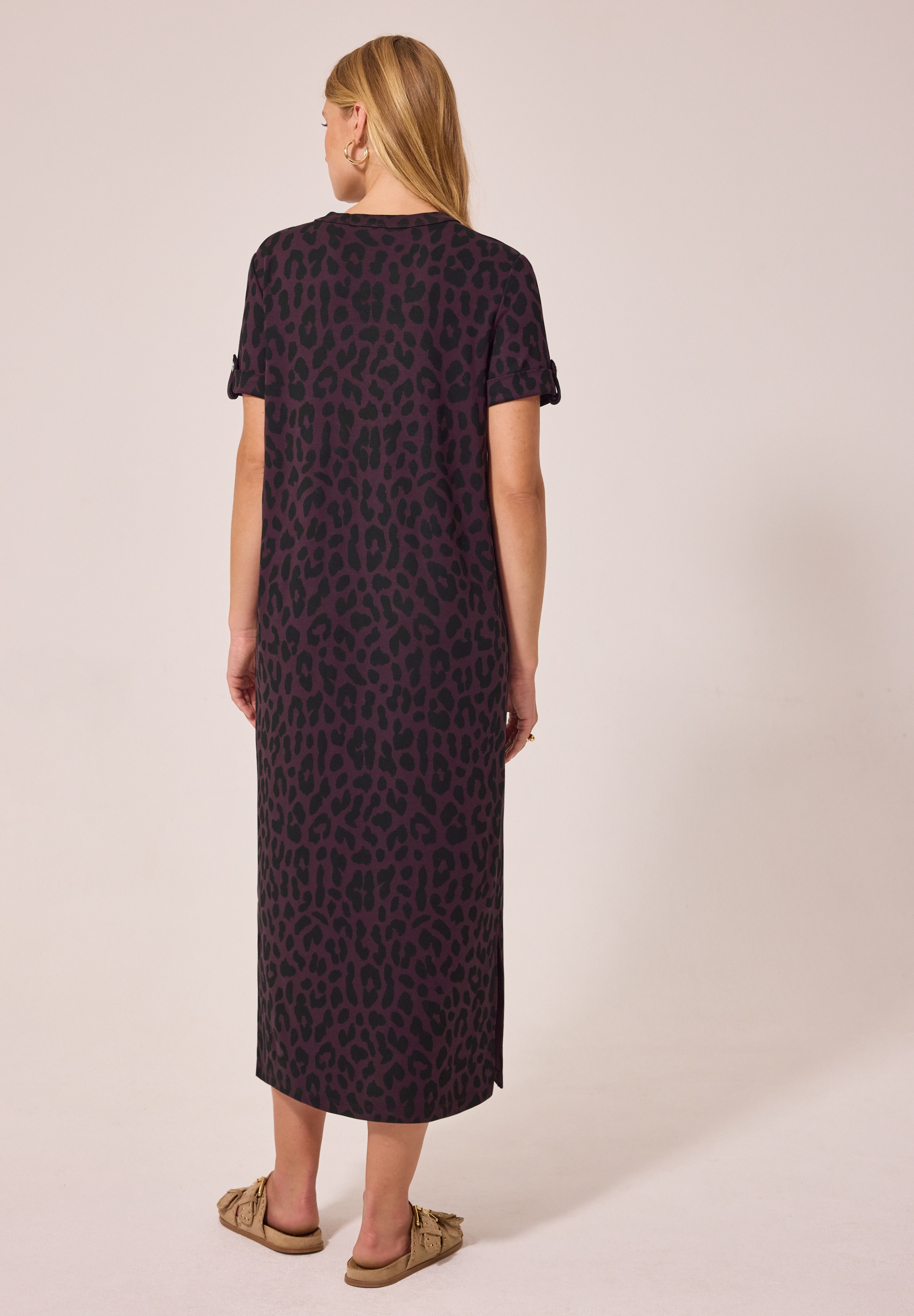 STREET ONE STUDIO Maxikleid Ohne Taschen mit Rundhalsausschnitt