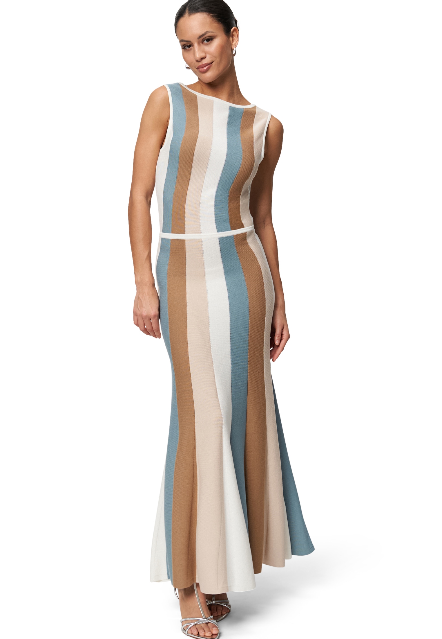 Zero Maxikleid "zero Damen Sommerkleid Maxikleid mit Streifen", Falten günstig online kaufen