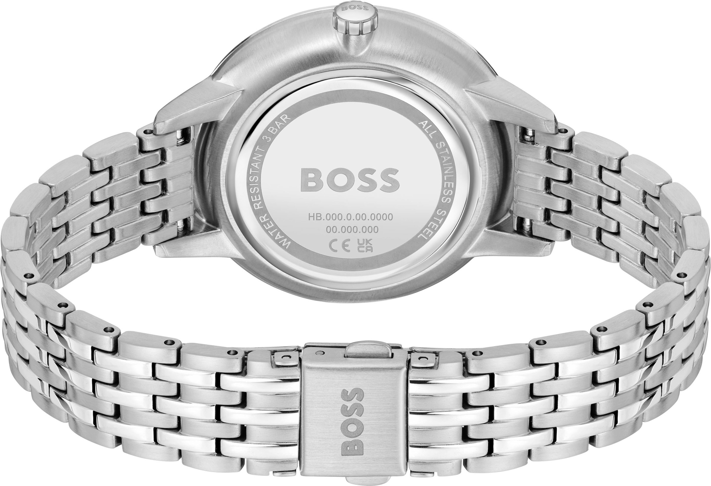 BOSS Multifunktionsuhr »SYMPHONY«, Quarzuhr, Armbanduhr, Damenuhr, Edelstahlarmband, analog