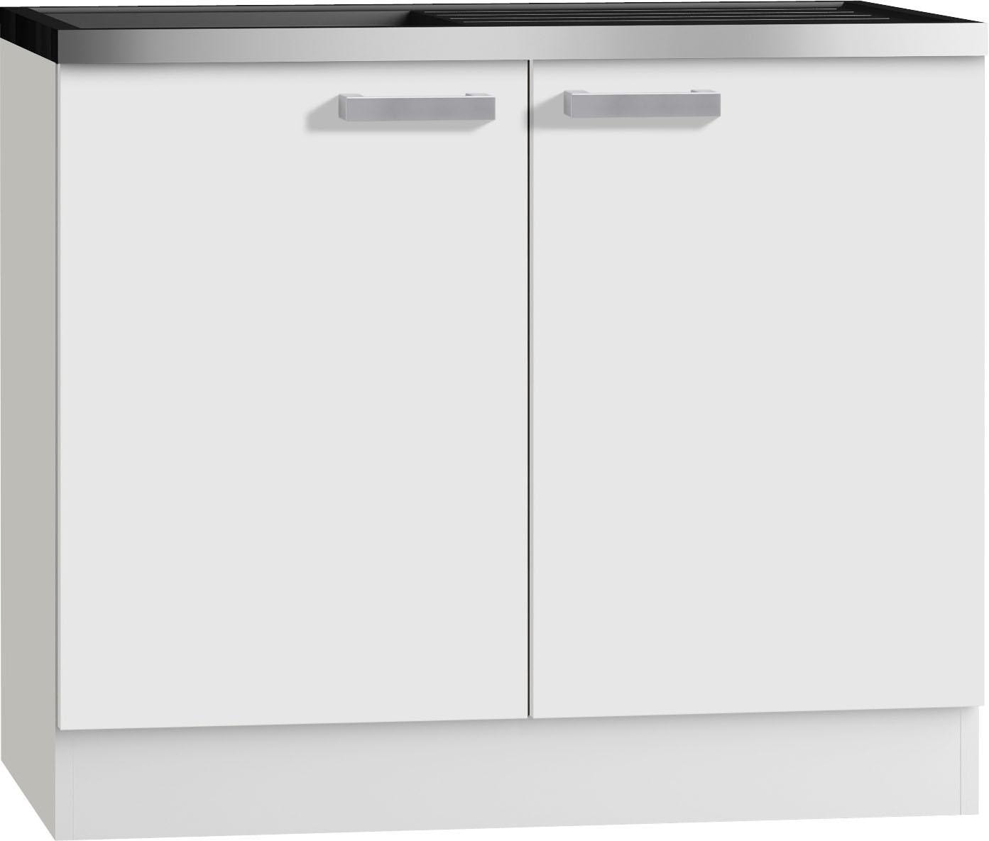 OPTIFIT Spülenschrank "Odense 50", 100 cm breit, 50 cm tief, inkl. Spülenauflage