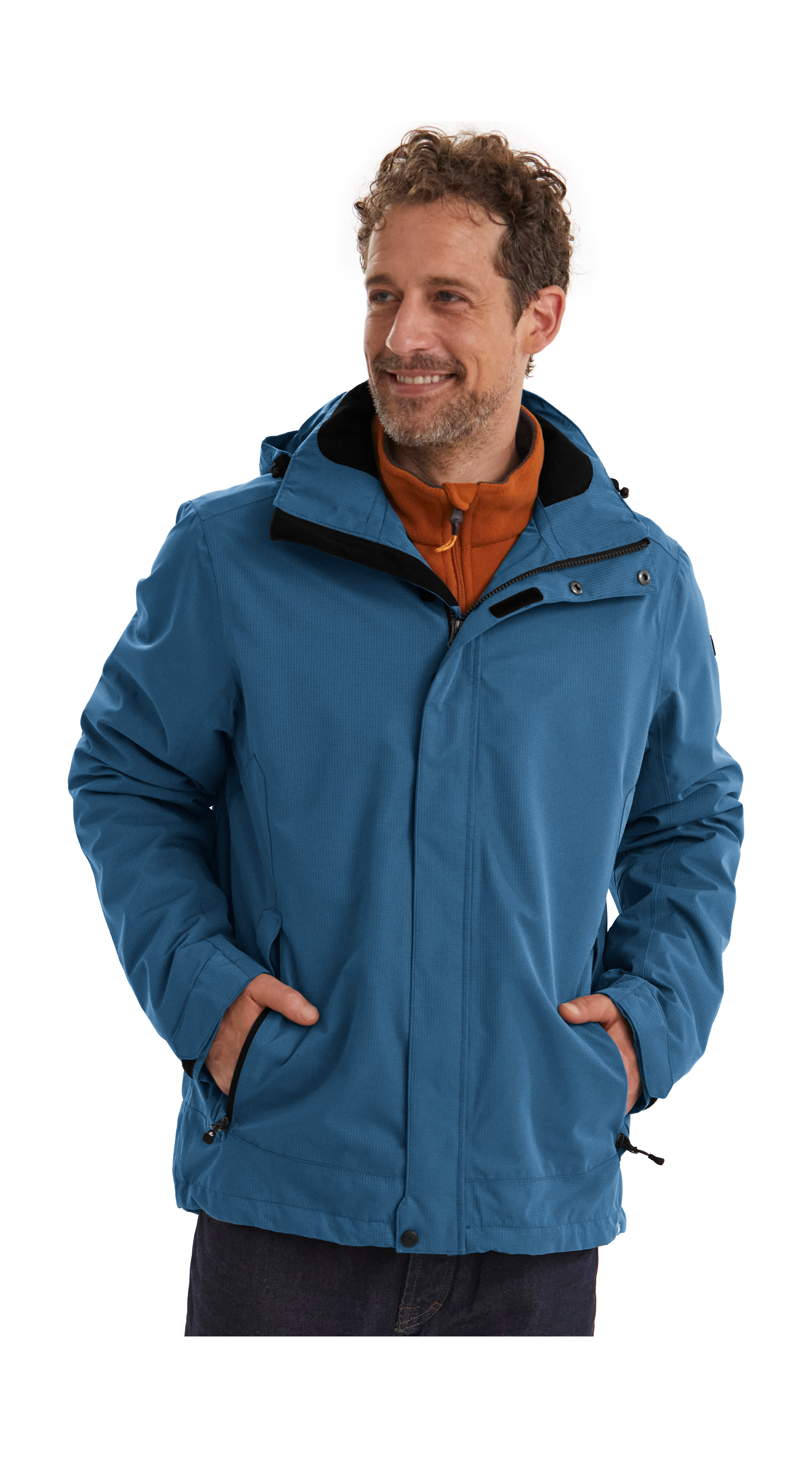 Killtec Outdoorjacke "KOS 1 MN JCKT" Wind- und wasserdichte Herrenjacke, atmungsaktiv, abnehmbare Kapuze