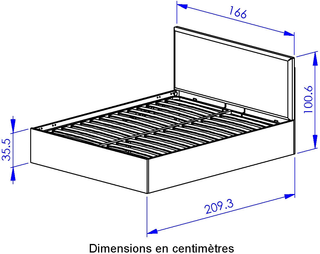 Gami Stauraumbett »Auriol«, Stauraumbett 160 / 200