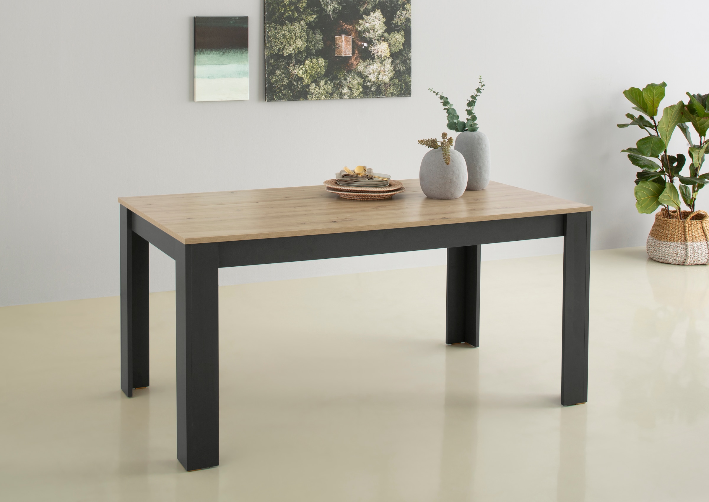 Home affaire Esstisch »Bergamo«, Breite bestellen Esstisch moderner | BAUR 160 cm in Optik, pflegeleichter