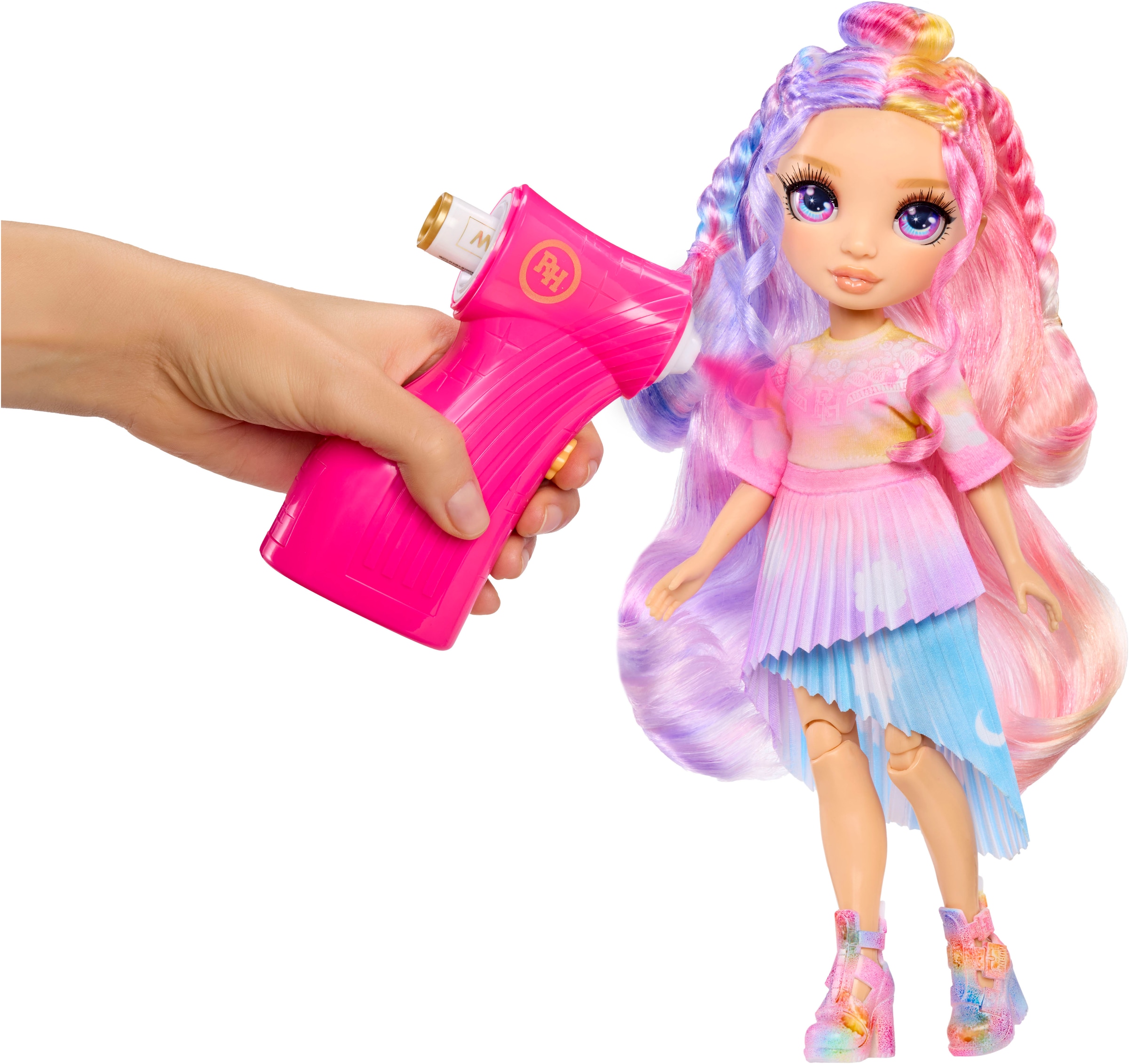 RAINBOW HIGH Anziehpuppe »Air Brush & Create Fashion Dolls - Purple Eyes«