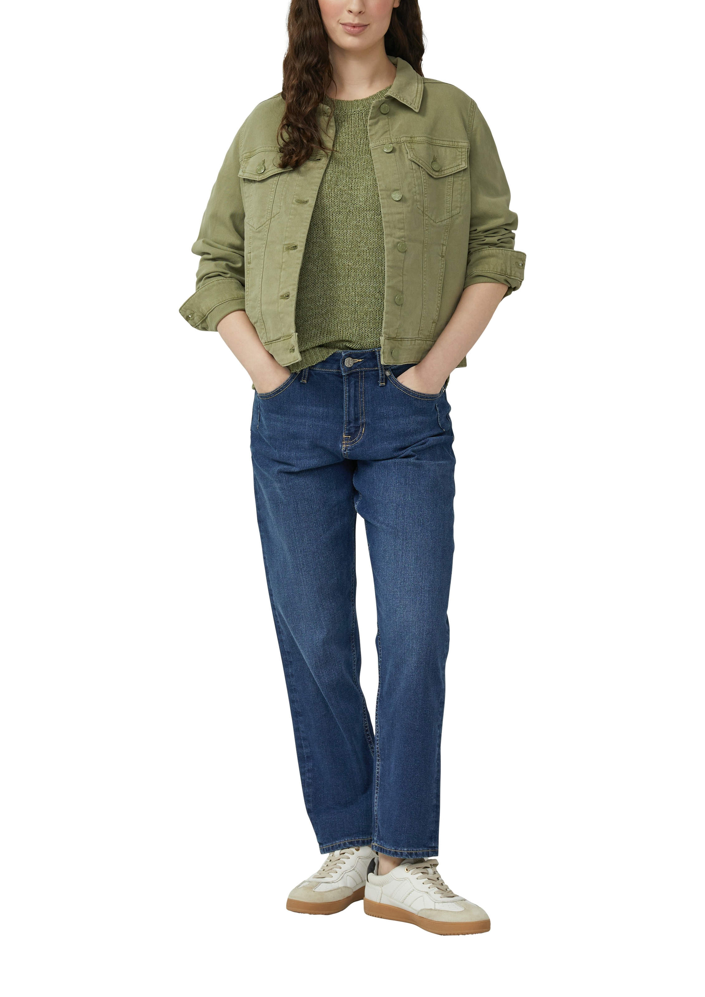 s.Oliver 3/4 Arm-Pullover Strickpullover mit Rundhals günstig online kaufen