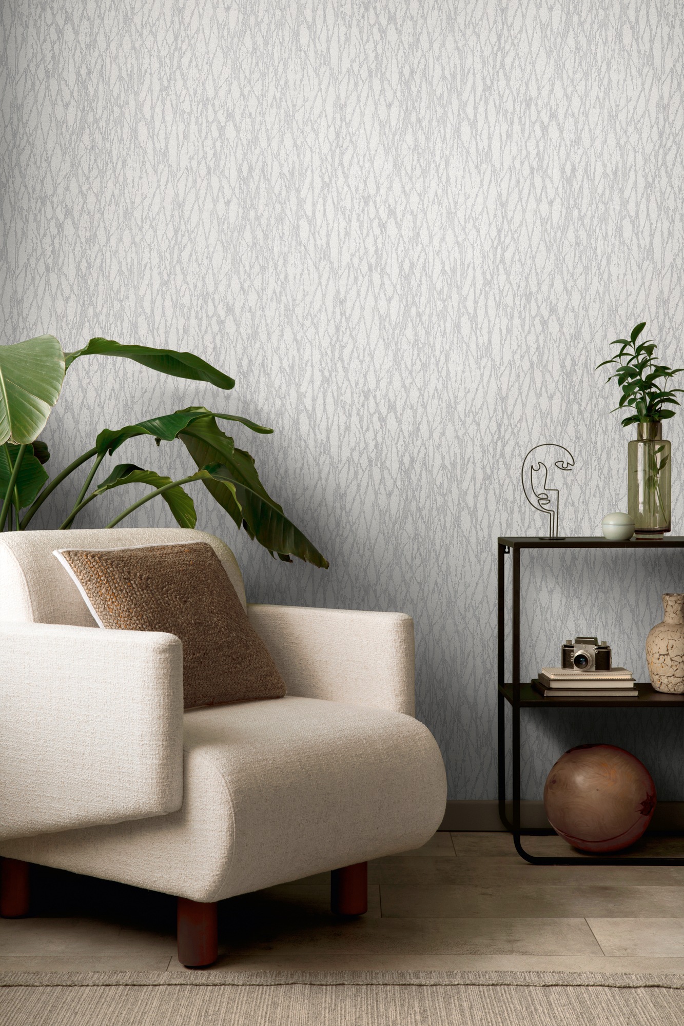 Living Walls Vliestapete "Smart" Leicht Glänzend Glatt Vliestapete Steintapete Für Schlafzimmer Küche Wohnzimmer Stein-Optik