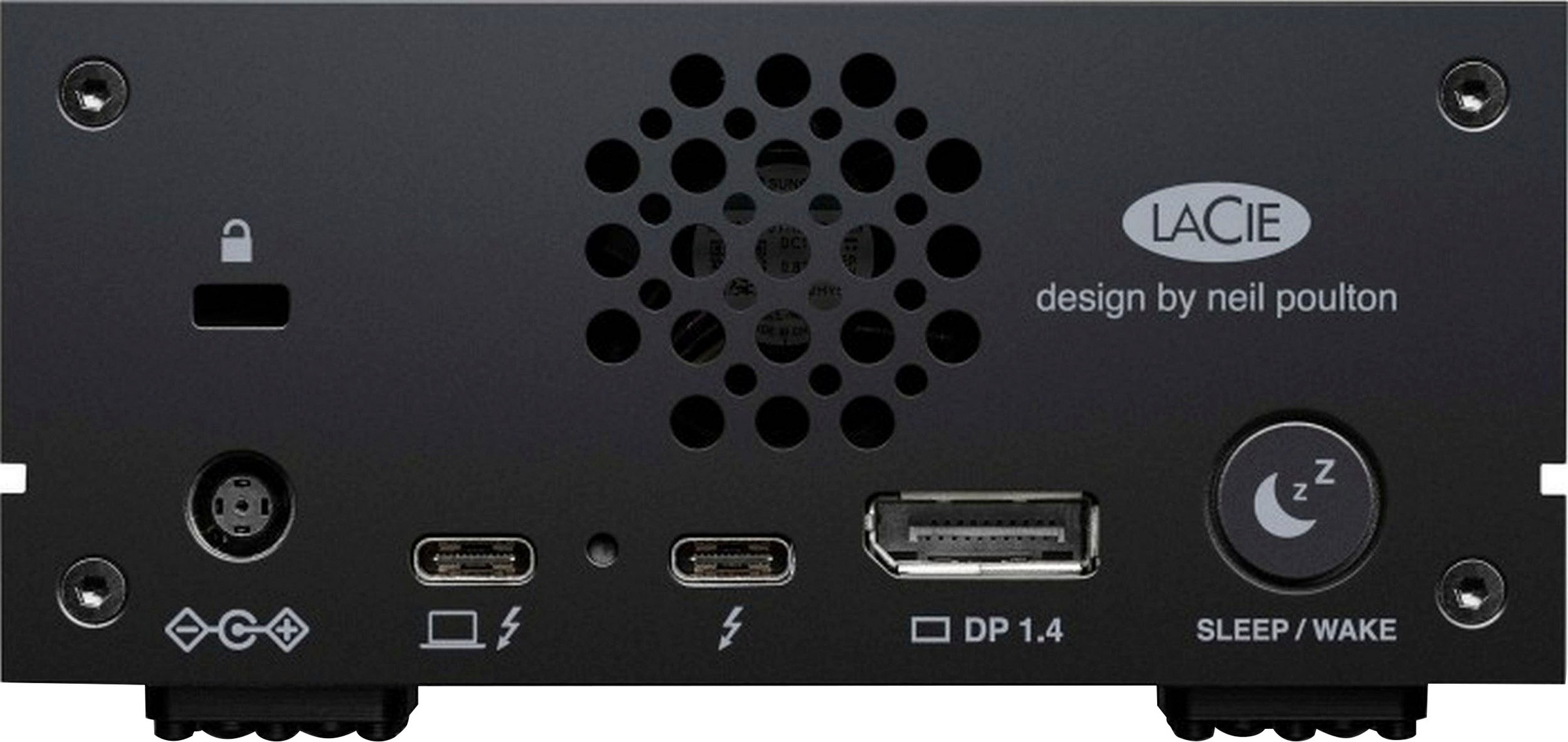 LaCie externe HDD-Festplatte »1big Dock Thunderbolt 3«, 3,5 Zoll, Anschluss USB 3.0-SD-/CF-Kartensteckplätze-Thunderbolt 3-DisplayPort