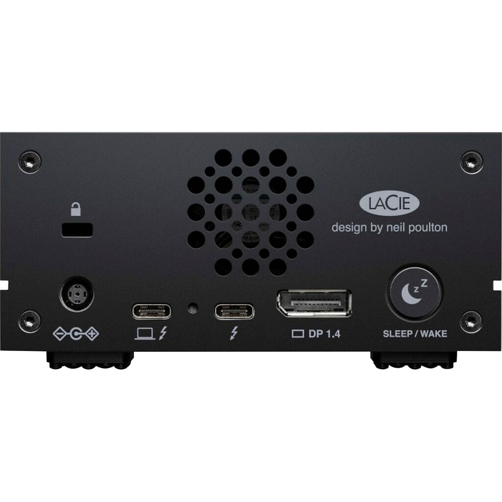 LaCie externe HDD-Festplatte »1big Dock Thunderbolt 3«, 3,5 Zoll, Anschluss USB 3.0-SD-/CF-Kartensteckplätze-Thunderbolt 3-DisplayPort