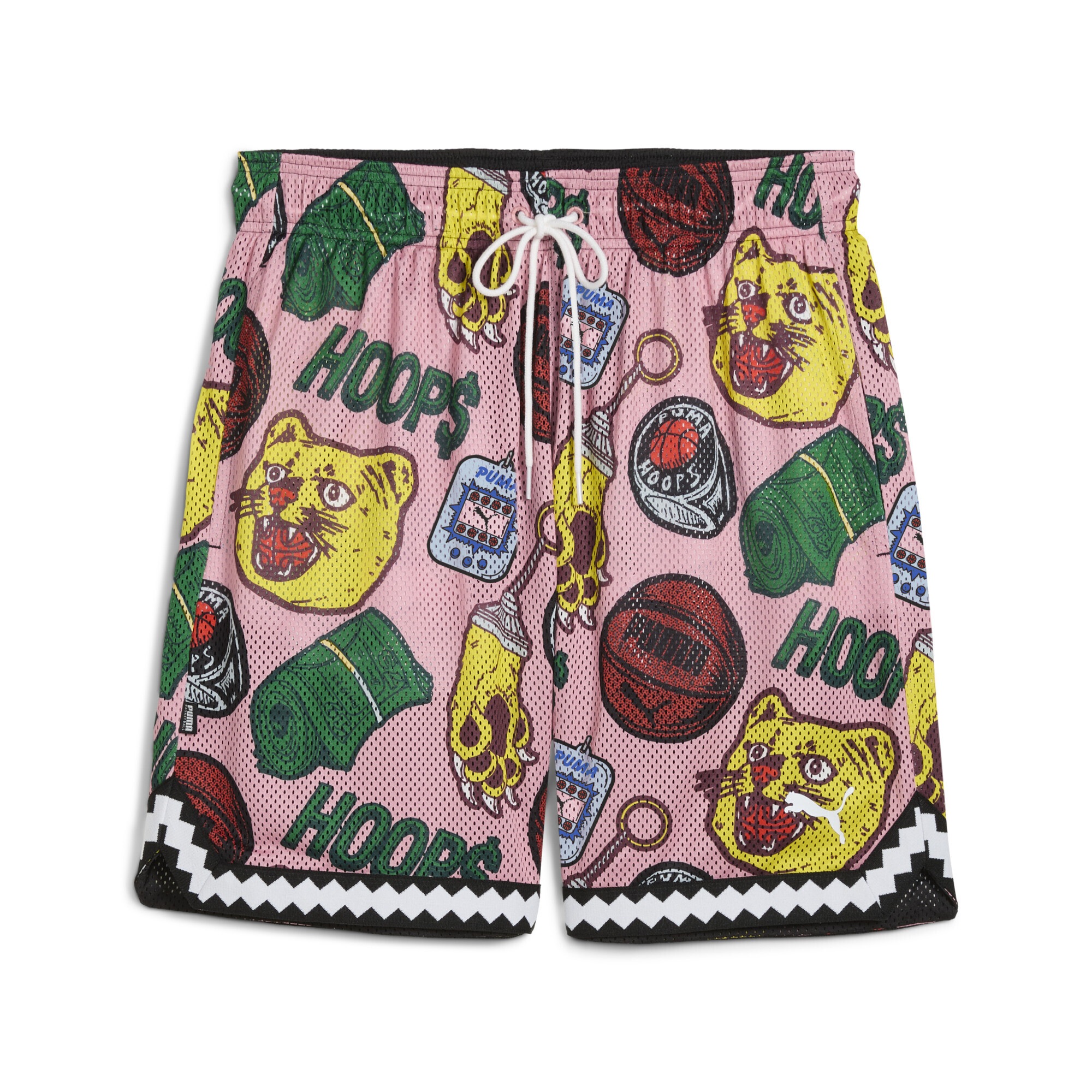 PUMA Sporthose "Commissioner Dylan Wendbare Shorts Herren"schwarz aop, Gr. XXXL, mehrfarbig, Innenmaterial: 100% Polyester; Außenseite: 100%