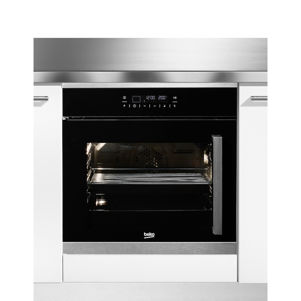 BEKO Backofen »BIM25400XL«, BIM25400XL, mit 1-fach-Teleskopauszug, mit Kleinflächengrill