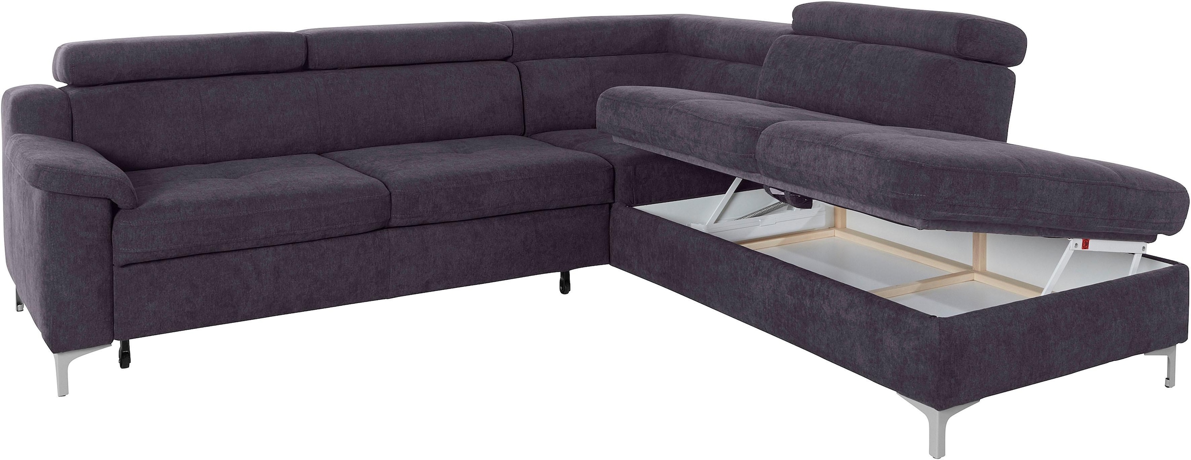 exxpo - sofa fashion Ecksofa »Florenz, L-Form«, wahlweise mit Bettfunktion
