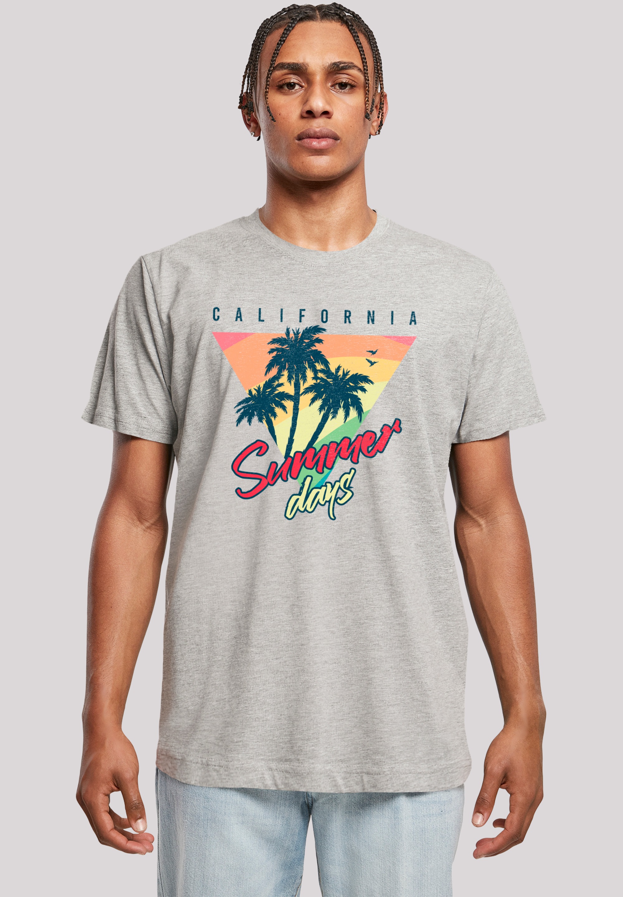 F4NT4STIC T-Shirt "California Palmen Retro", Premium Qualität günstig online kaufen