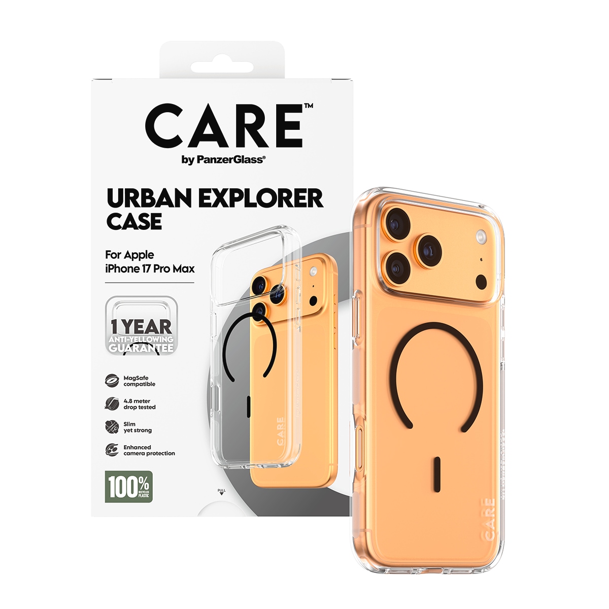 CARE by PanzerGlass Handyhülle »Urban Explorer Case für Apple iPhone 17 Pro Max« Apple iPhone 17 Pro Max Backcover, Schutzhülle, Handyschutzhülle, Case, Schutzcase, stoßfest