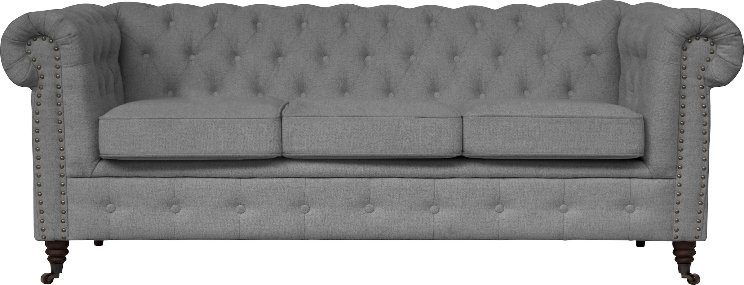 Home affaire Chesterfield-Sofa "Aarburg", aufwändige Knopfheftung und Ziernägel im Chesterfield-Design