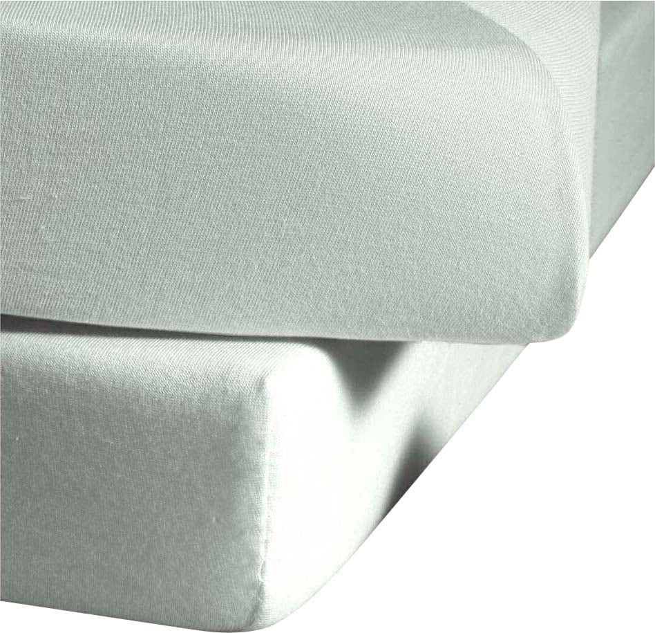 fleuresse "Ines hochwertiger Jersey aus reiner Baumwolle," aus Baumwolle, für Matratzen bis 23 cm Höhe, Bettlaken, Spannbetttuch