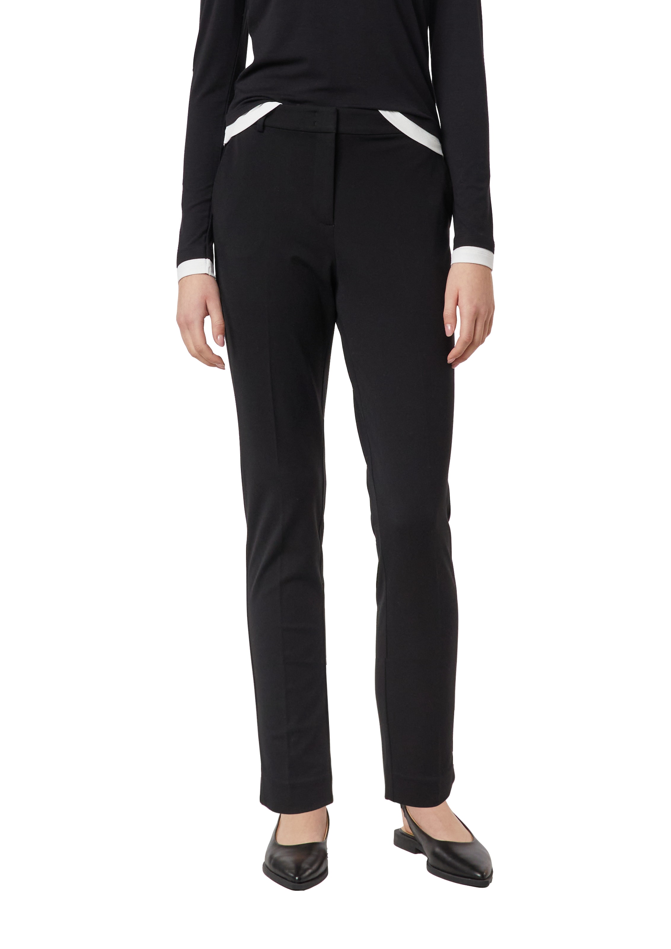 Comma Stoffhose  mit Bundfalte und Viskose-Stretch