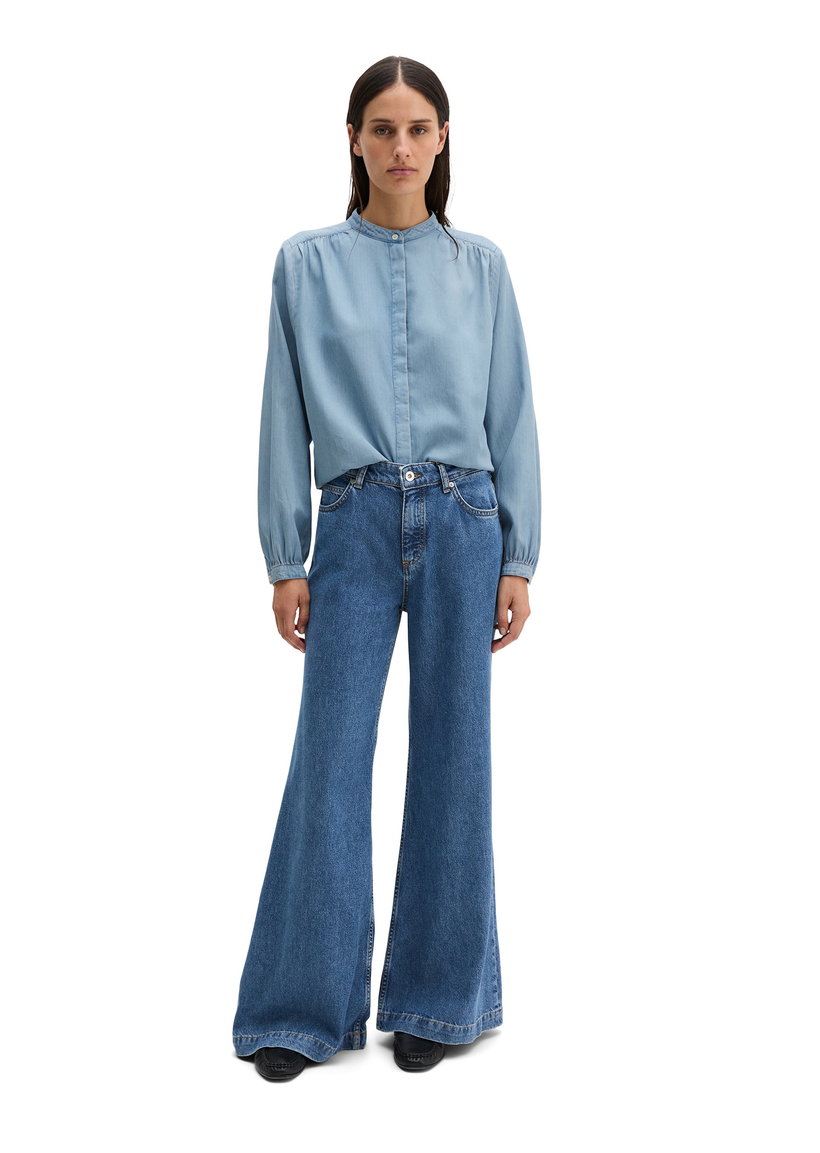 Marc O'Polo Langarmbluse »aus Leinen-Mix«