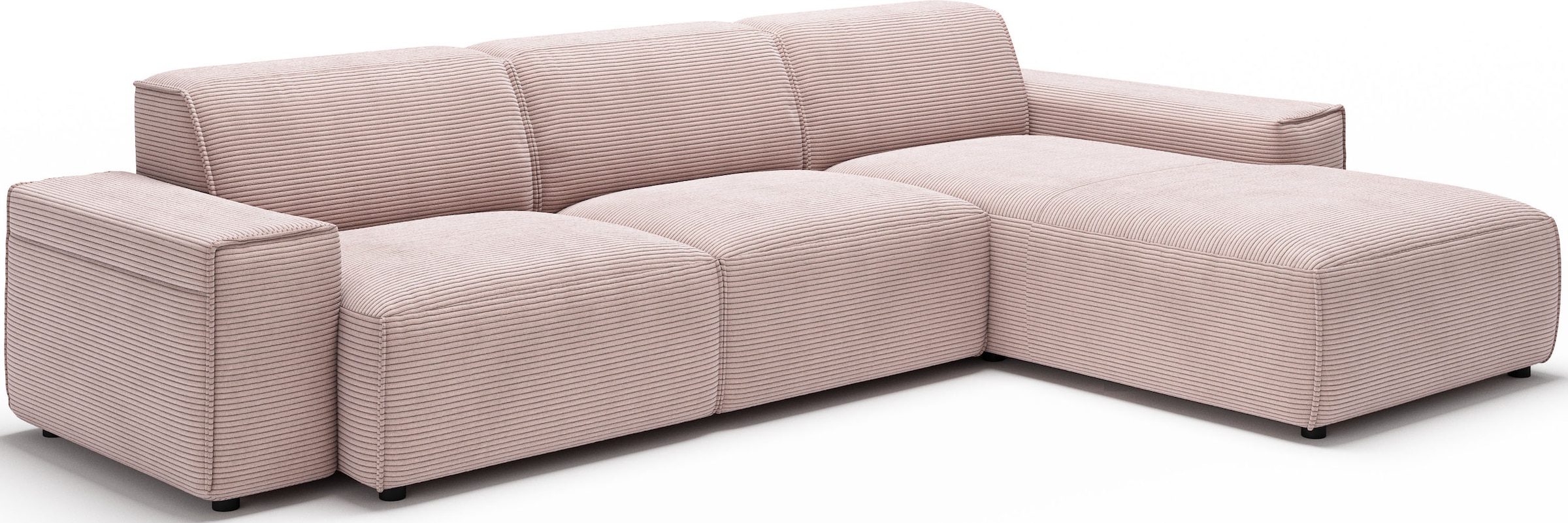 andas Ecksofa »Glimminge auch in Breitcord, Feincord, Bouclé + Easy care-Bezug«, L-Form, Breite 294, Zierkissen