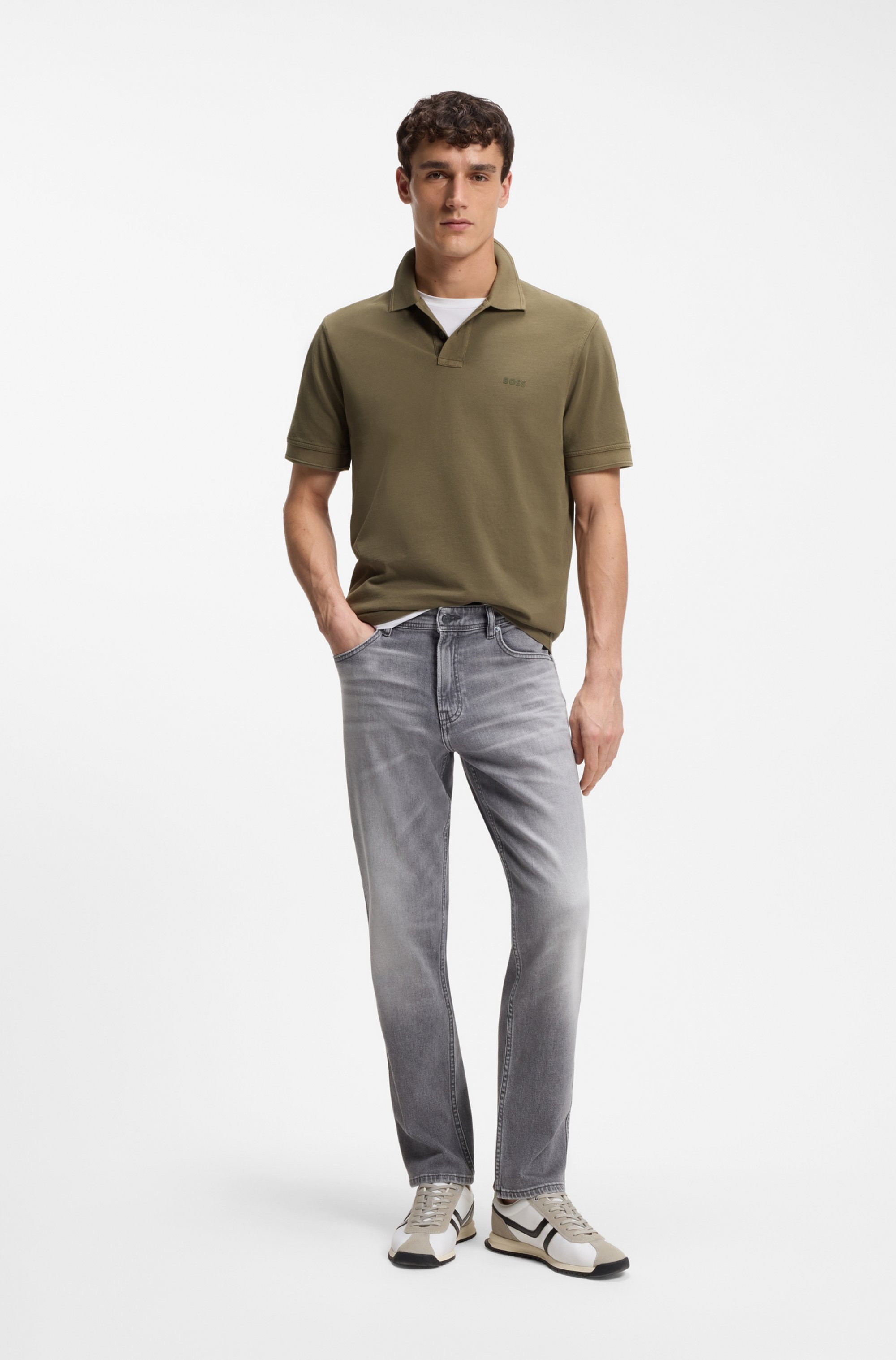 BOSS ORANGE Poloshirt »Prime Regular Fit« Cotton Pique Polo aus 100% Baumwolle