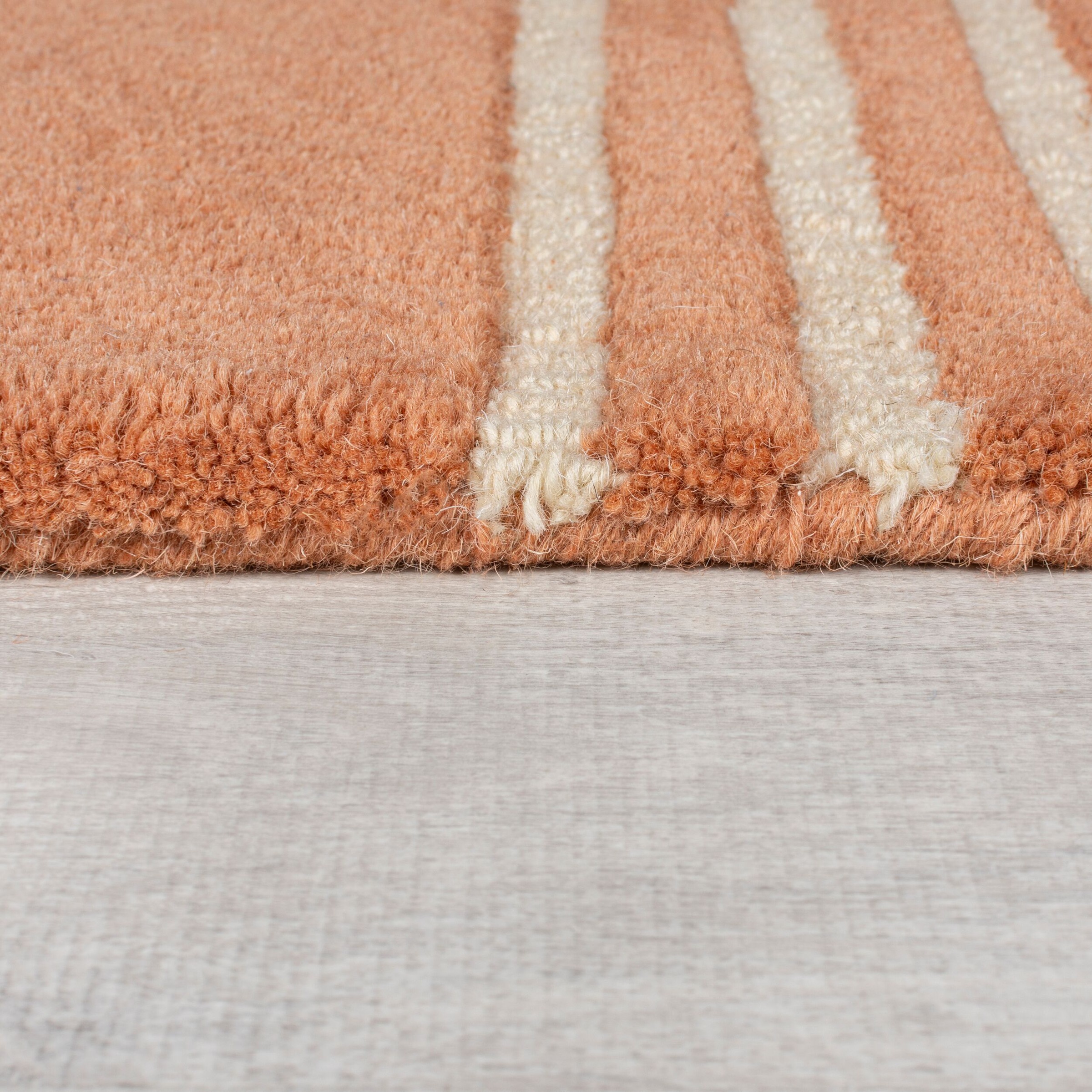 FLAIR RUGS Wollteppich »Lozenge«, rechteckig, 10 mm Höhe, Kurzflor, Retro Muster