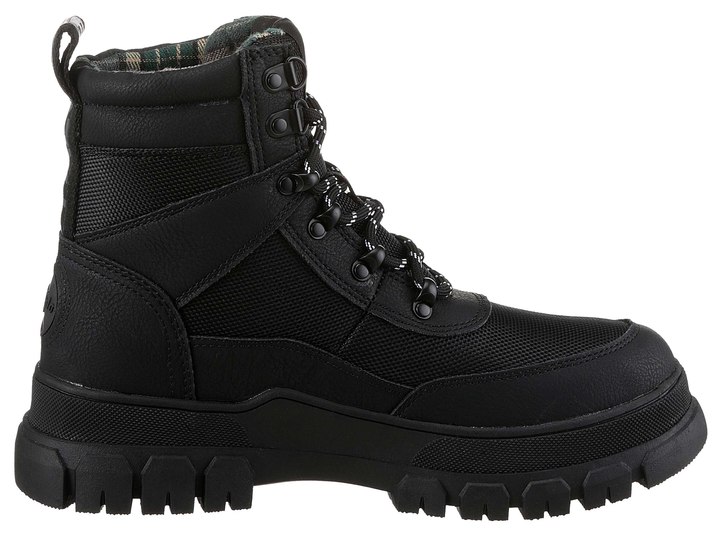 Buffalo Schnürboots »NOVA COM VEGAN«, Stiefelette, High Top Sneaker, Plateauabsatz, mit Memory Foam