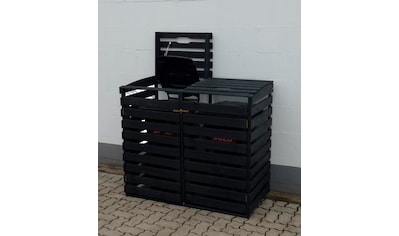 promadino Mülltonnenbox, für 2x240 l aus Holz, BxTxH: 136x92x122 cm kaufen